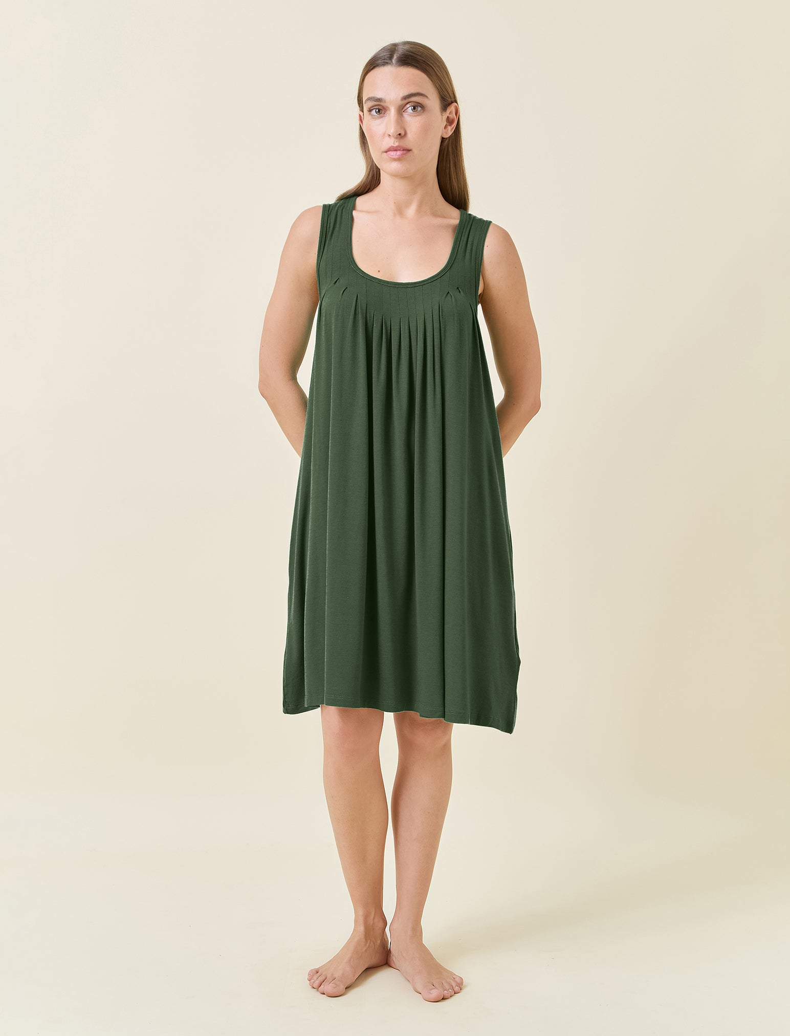 Kate Modal Soft Pleat Front Nightie