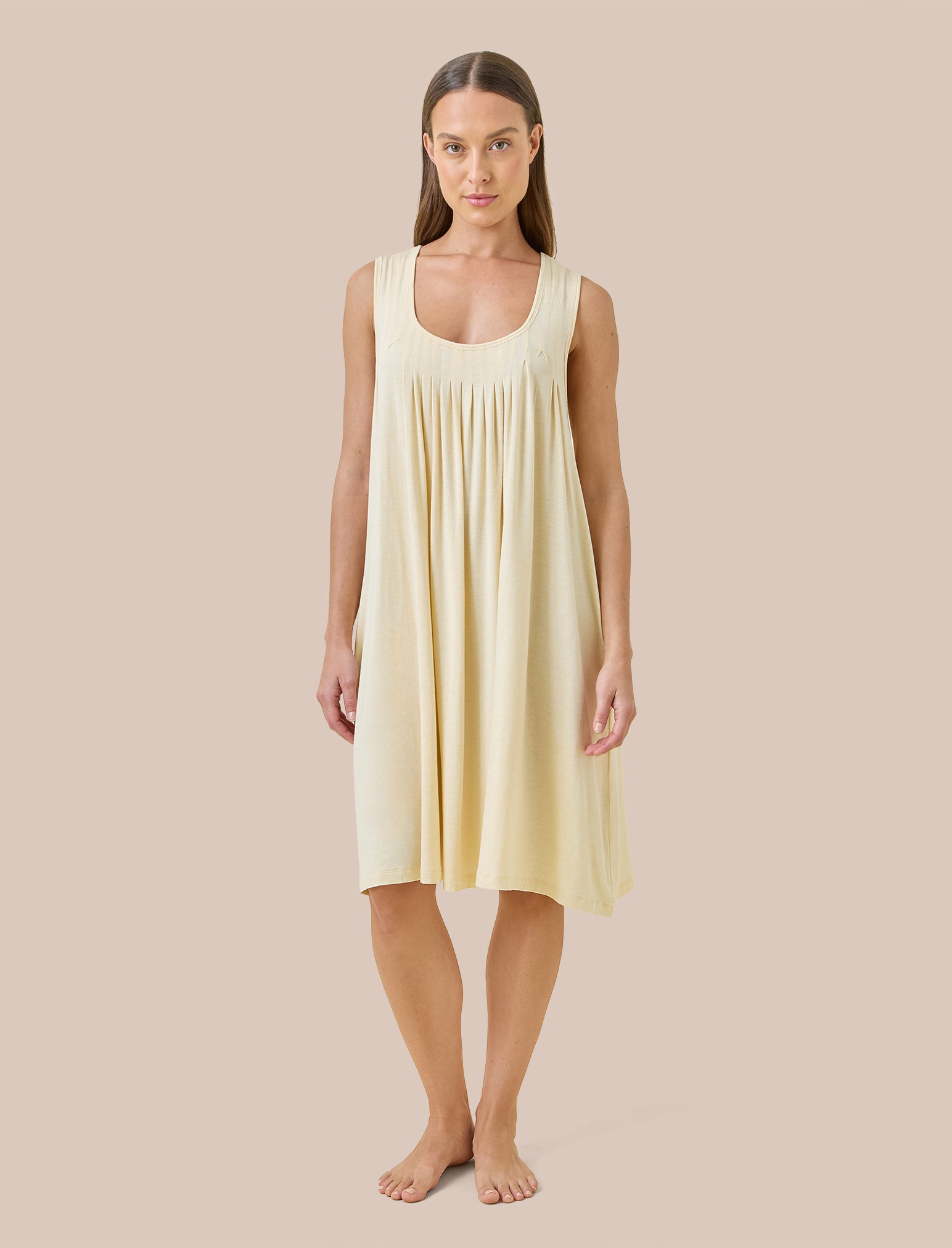Kate Modal Soft Pleat Front Nightgown
