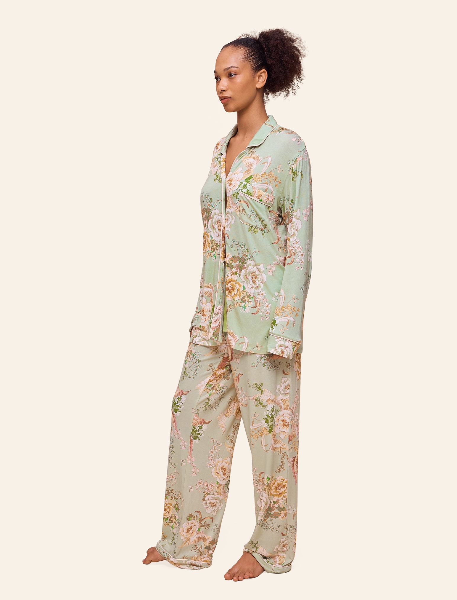 Kate Modal Soft Full Length PJ Set