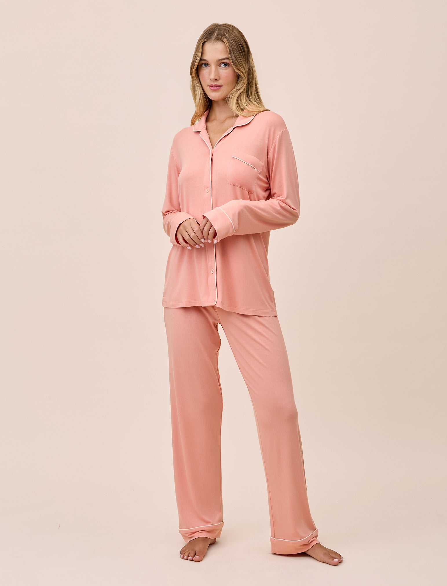 Molly Sims Modal Soft PJ Set & Eye Mask