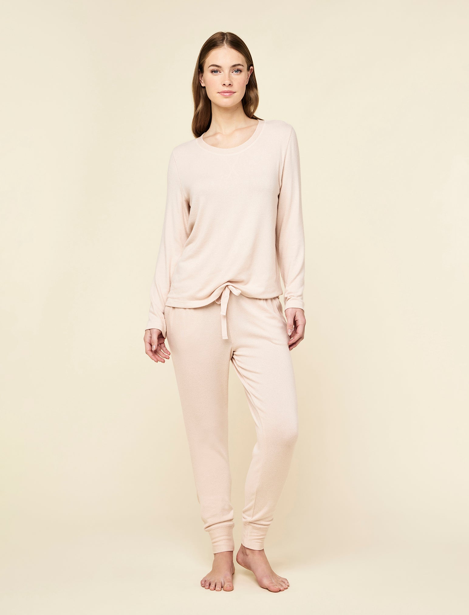 Feather Soft Long Sleeve Top and Jogger Set
