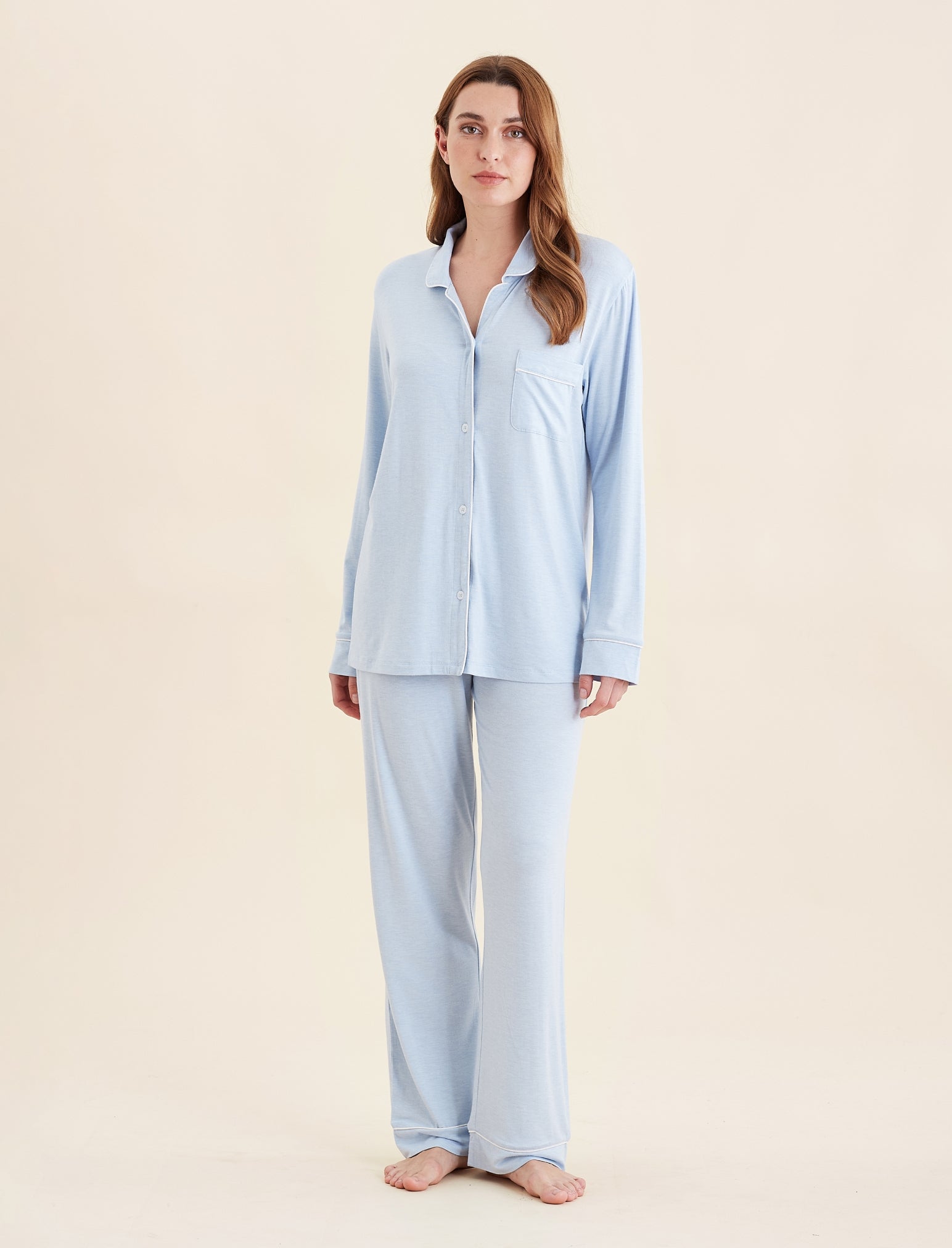 Kate Modal Soft Full Length PJ Set