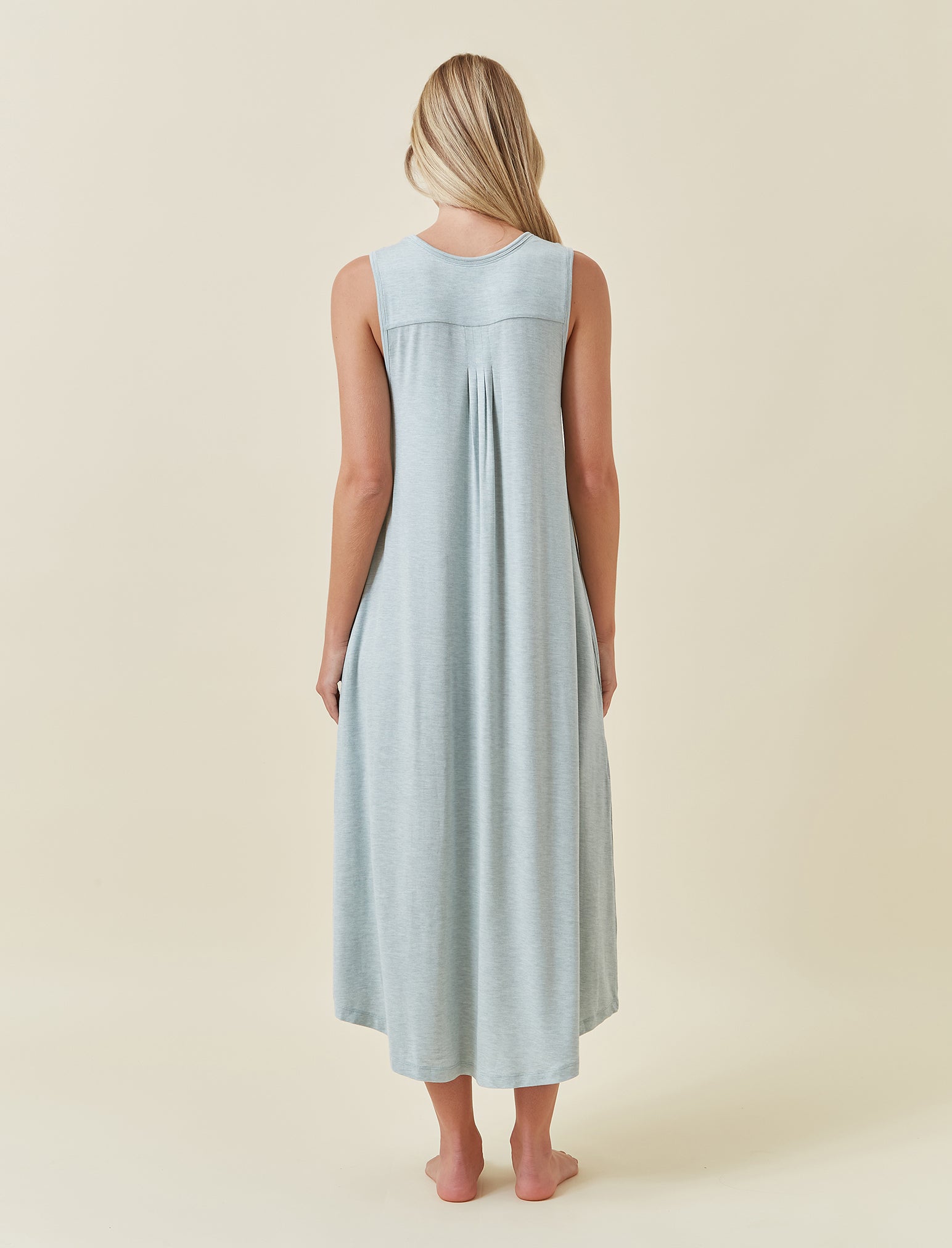 Kate Modal Soft Pleat Front Maxi Nightgown