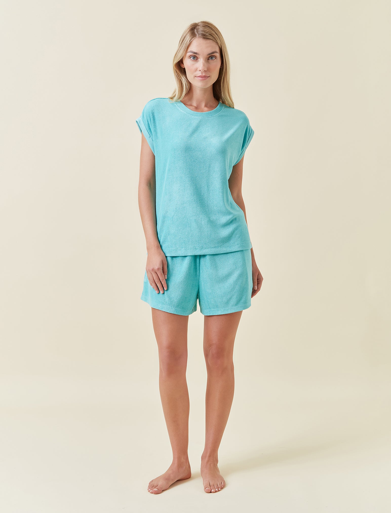 Resort Terry Tee and Boxer Set