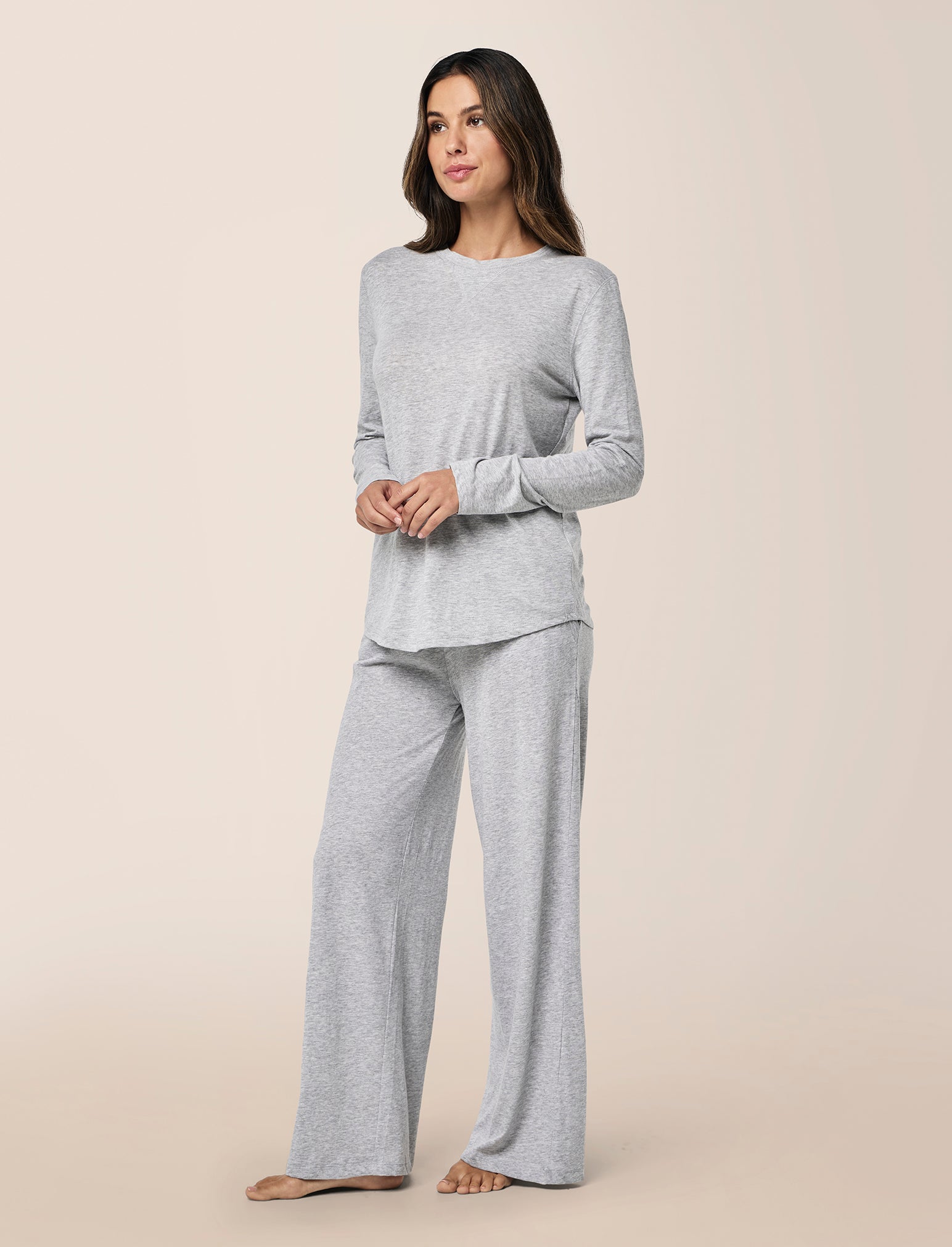 Jada Organic Cotton Knit Long Sleeve Tee