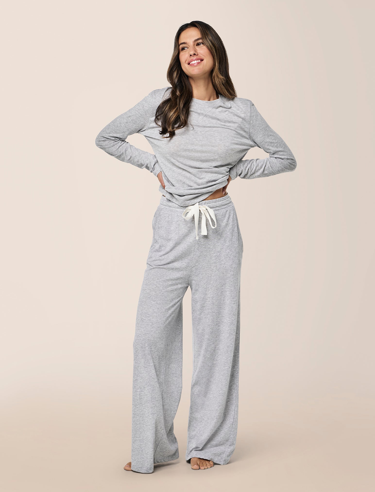 Jada Organic Cotton Knit Long Sleeve Tee