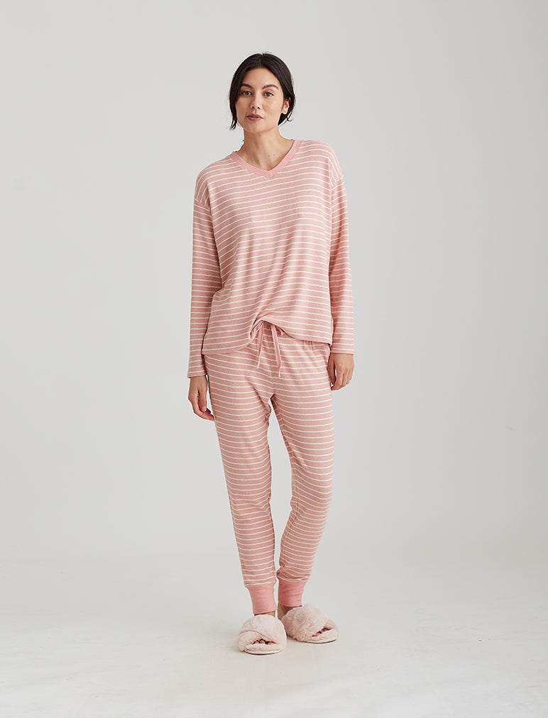 Feather Soft V-Neck Top and Jogger