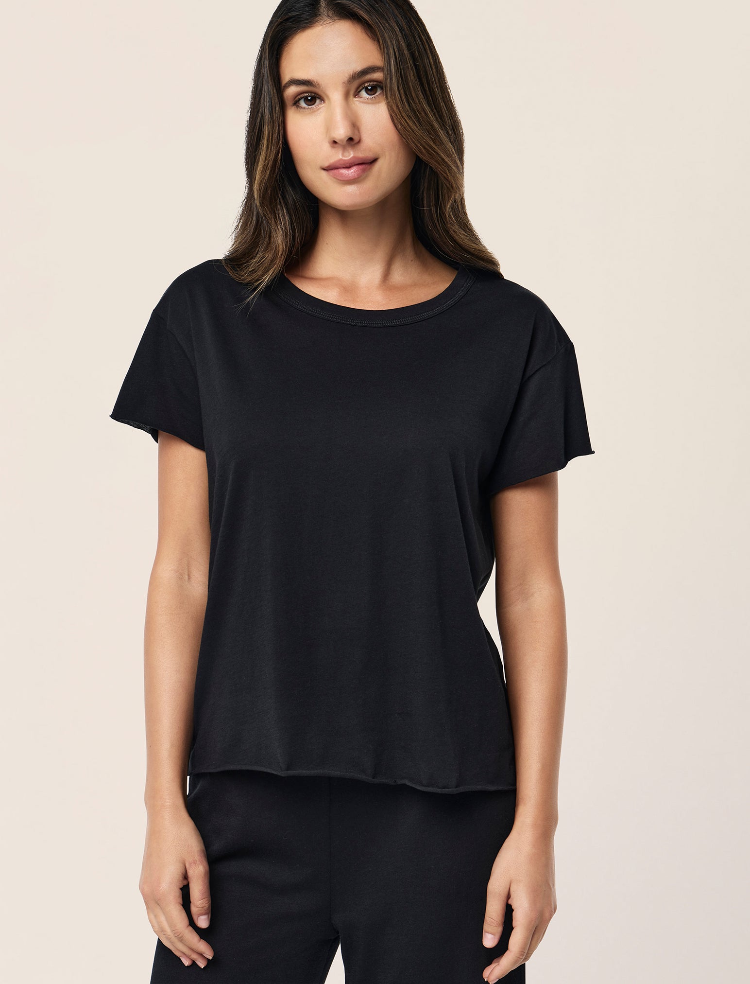Jada Organic Cotton Knit Boxy Tee