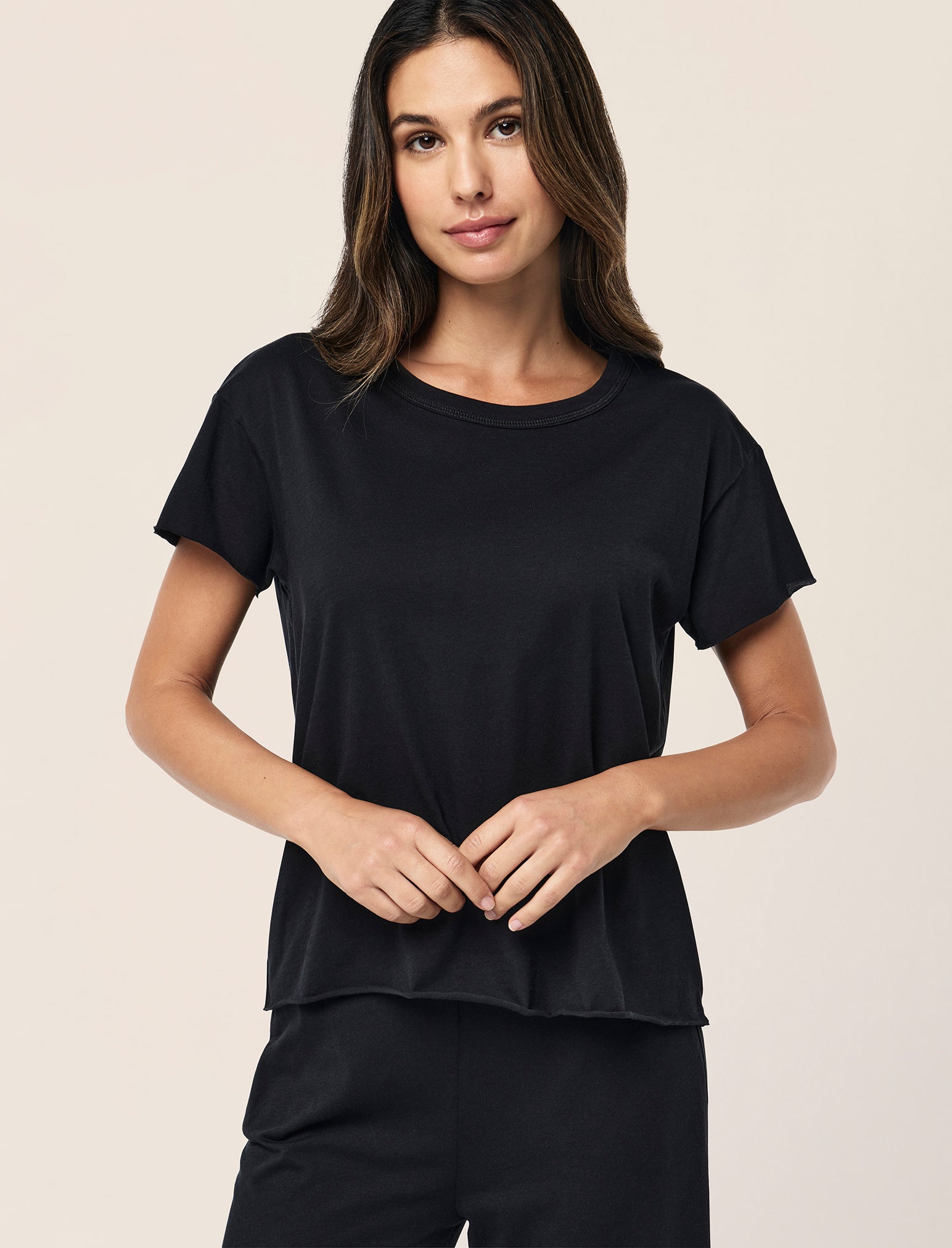 Jada Organic Cotton Knit Boxy Tee