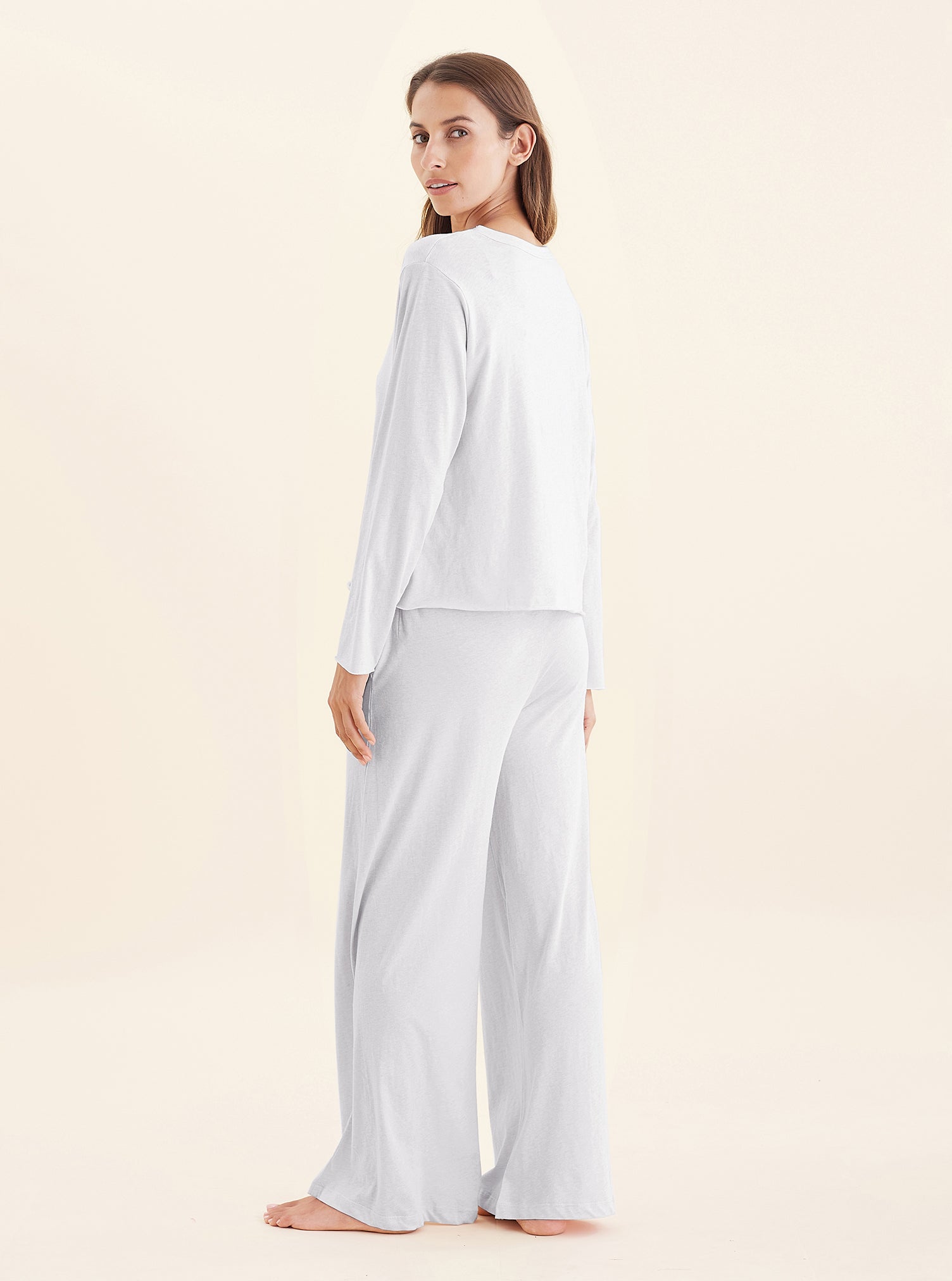 Jada Organic Cotton Knit Long Sleeve Boxy Tee