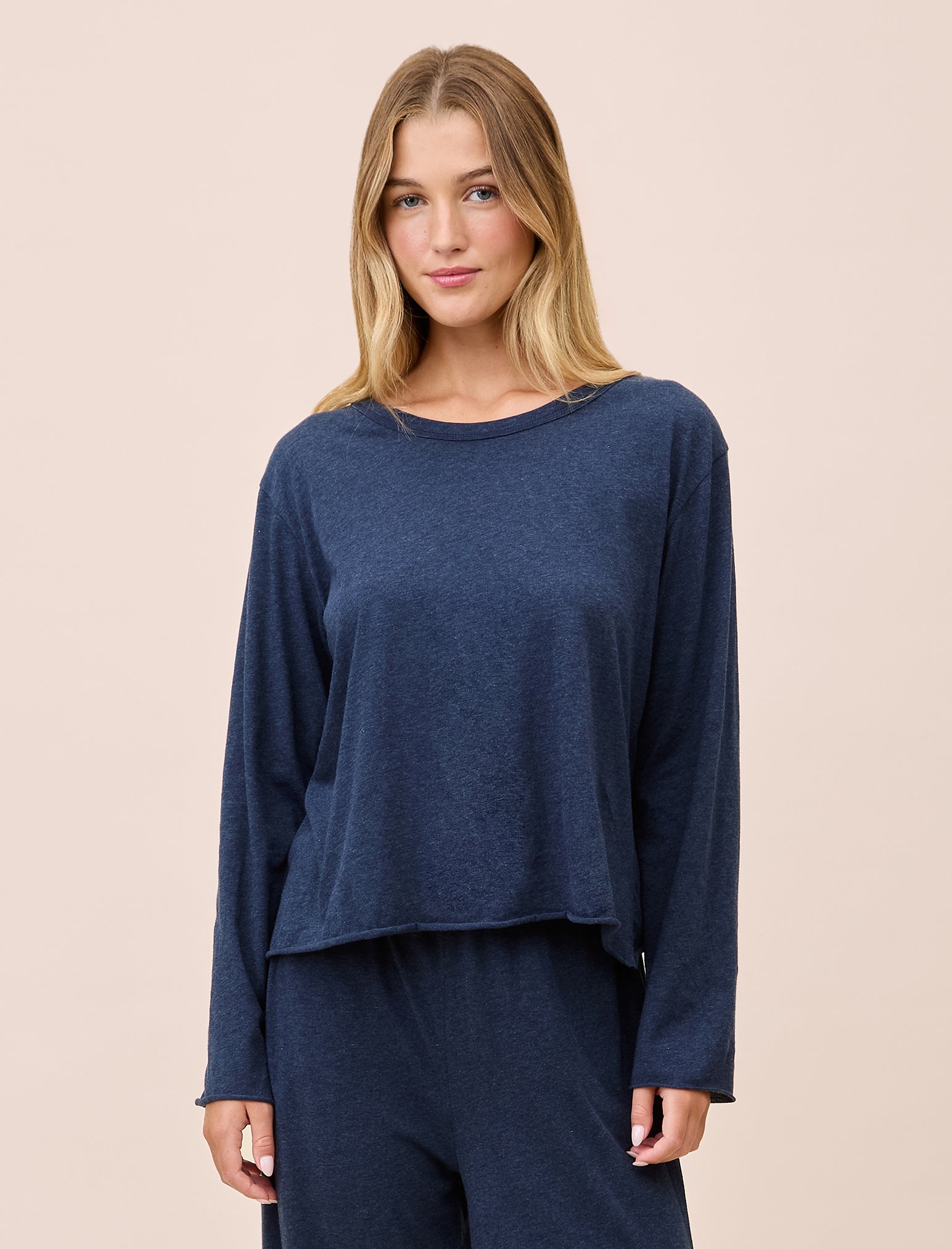 Jada Organic Cotton Boxy Long Sleeve Tee