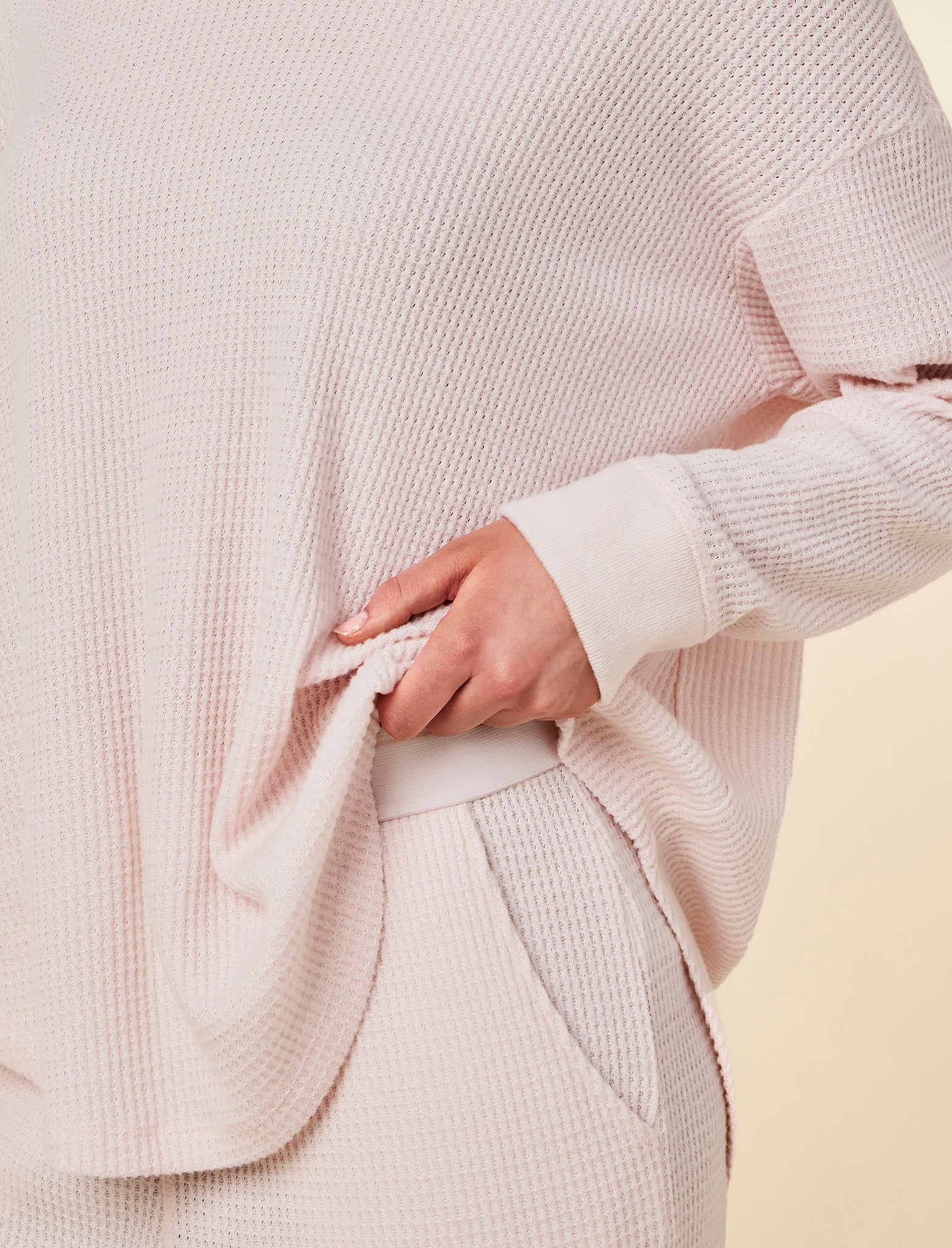 Super Soft Waffle Relaxed Top and Jogger Set