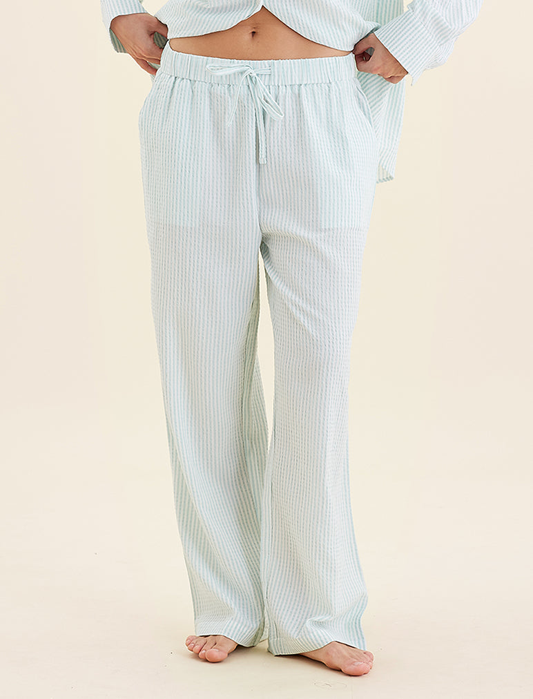 Sabine Seersucker Stripe F/L Pant