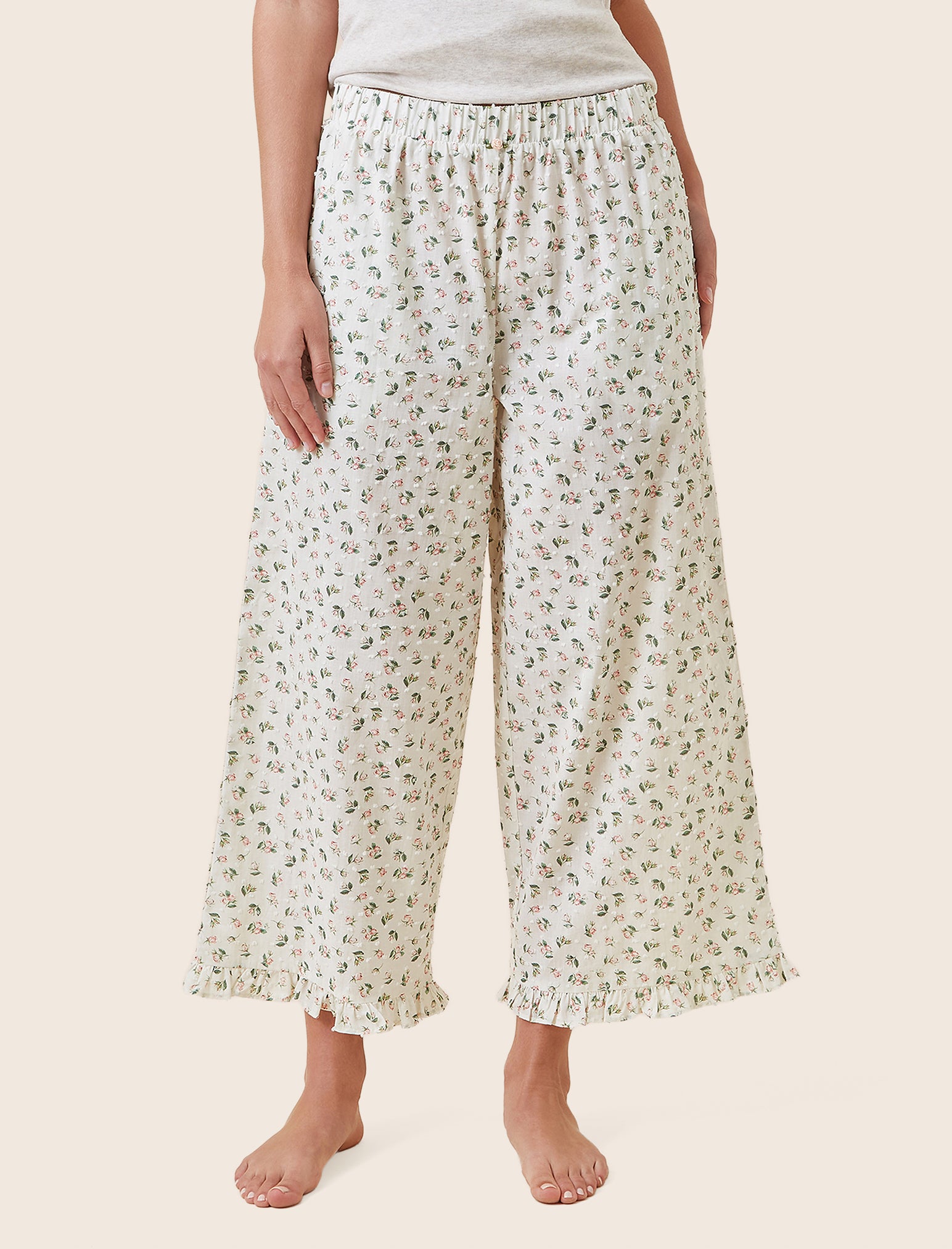 Swiss Dot Crop Pant