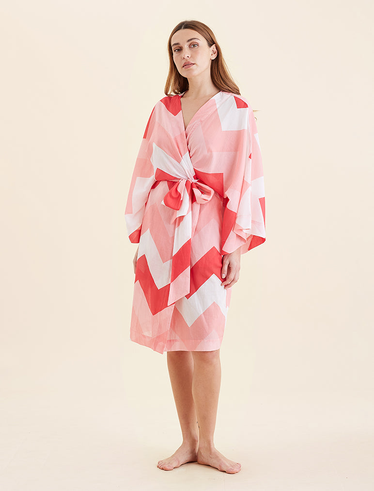 Ava Kimono Midi Robe