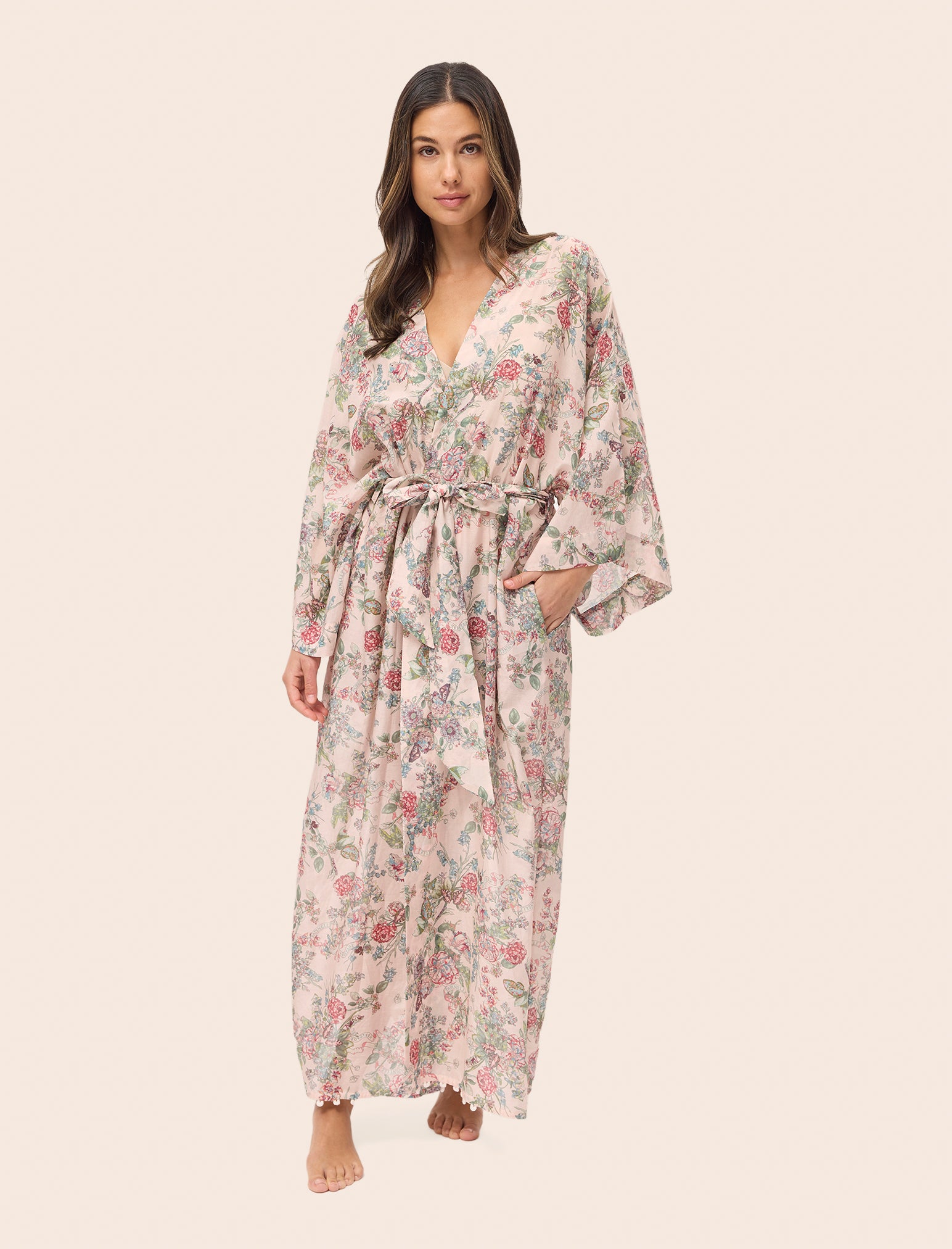 Layla Lace Kimono Maxi Robe
