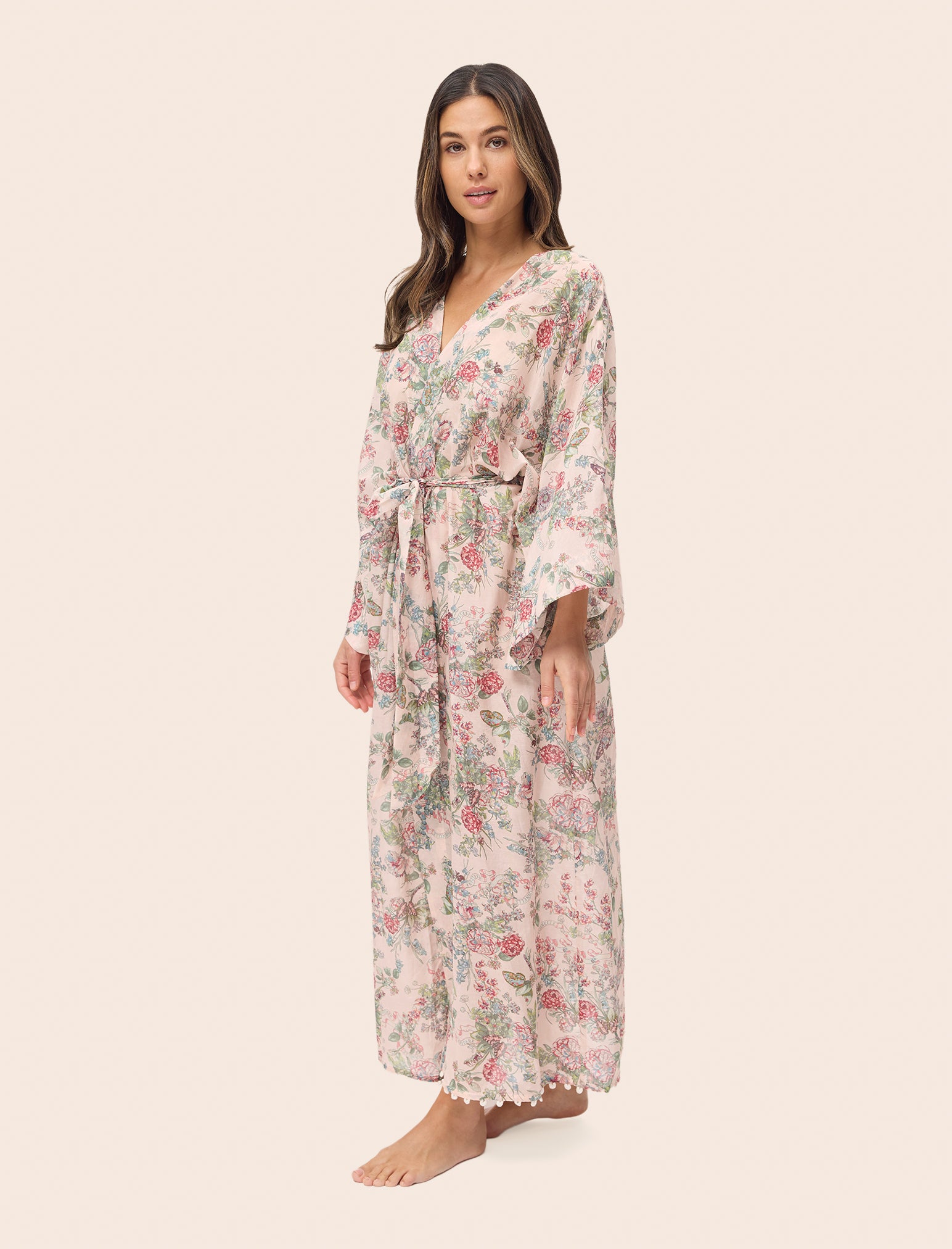 Layla Lace Kimono Maxi Robe