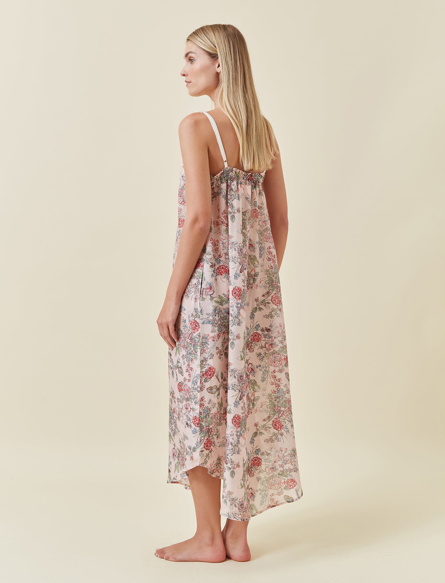 Layla Lace Front Maxi Nightgown