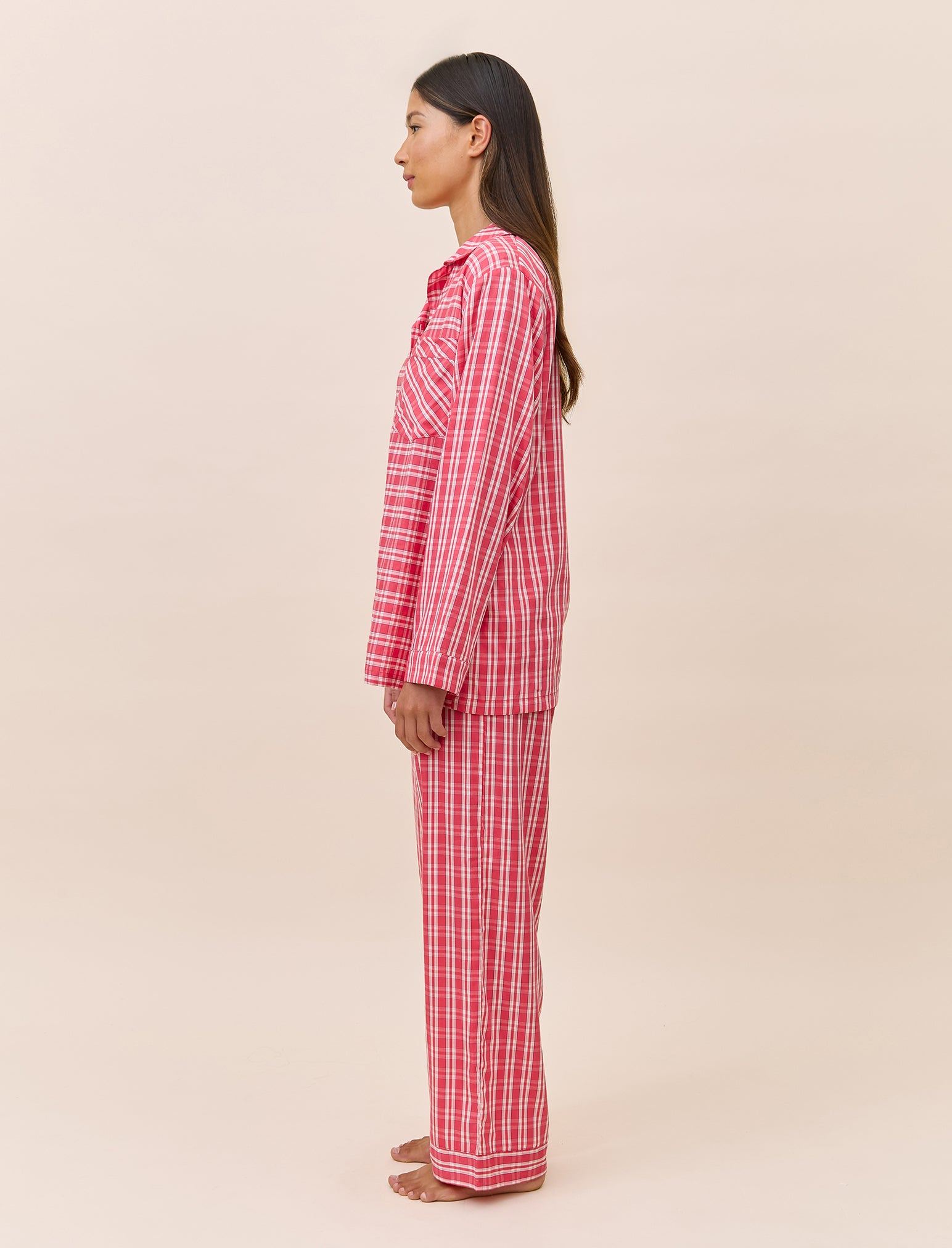 Holiday Plaid Full Length PJ Set