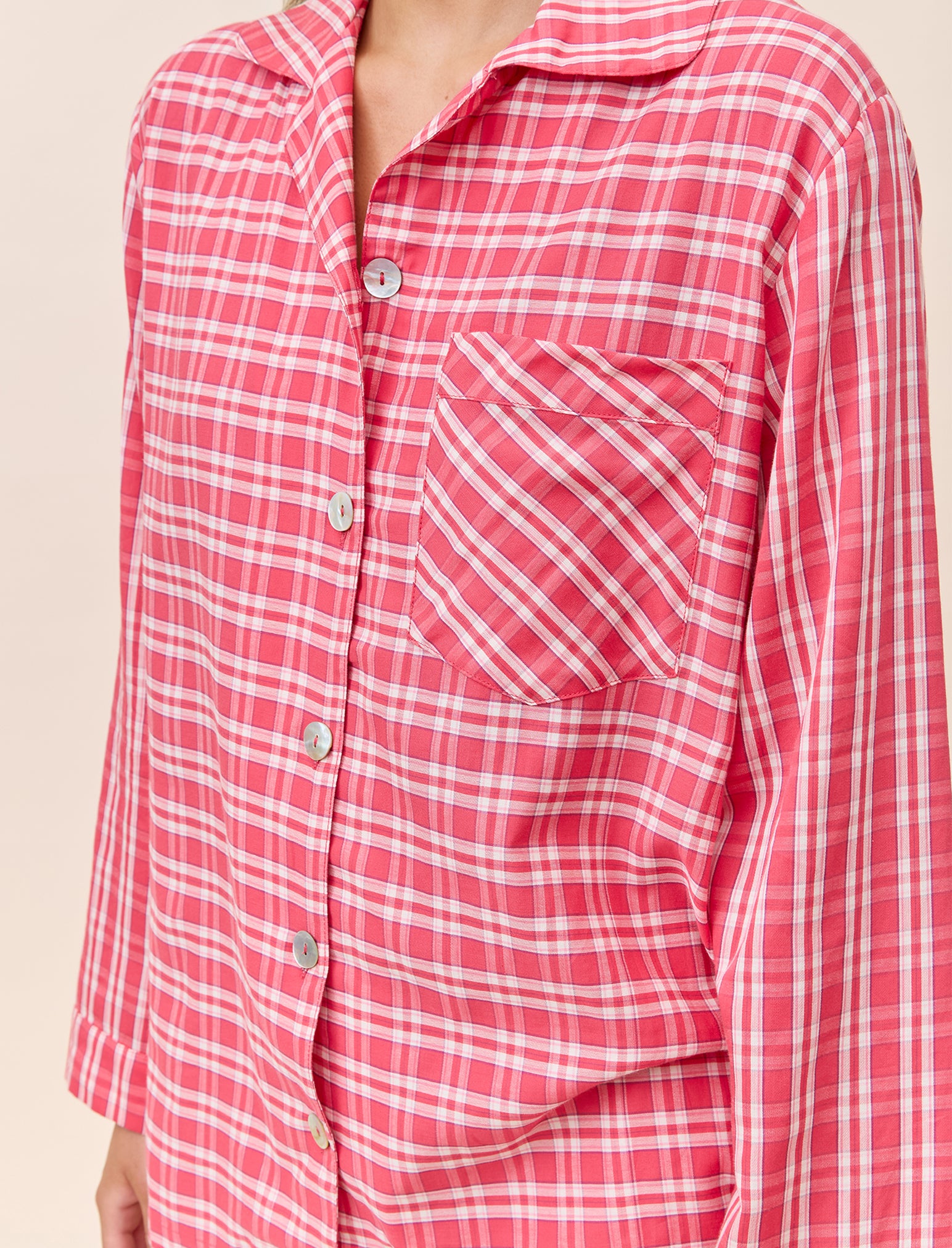 Holiday Plaid Full Length PJ Set