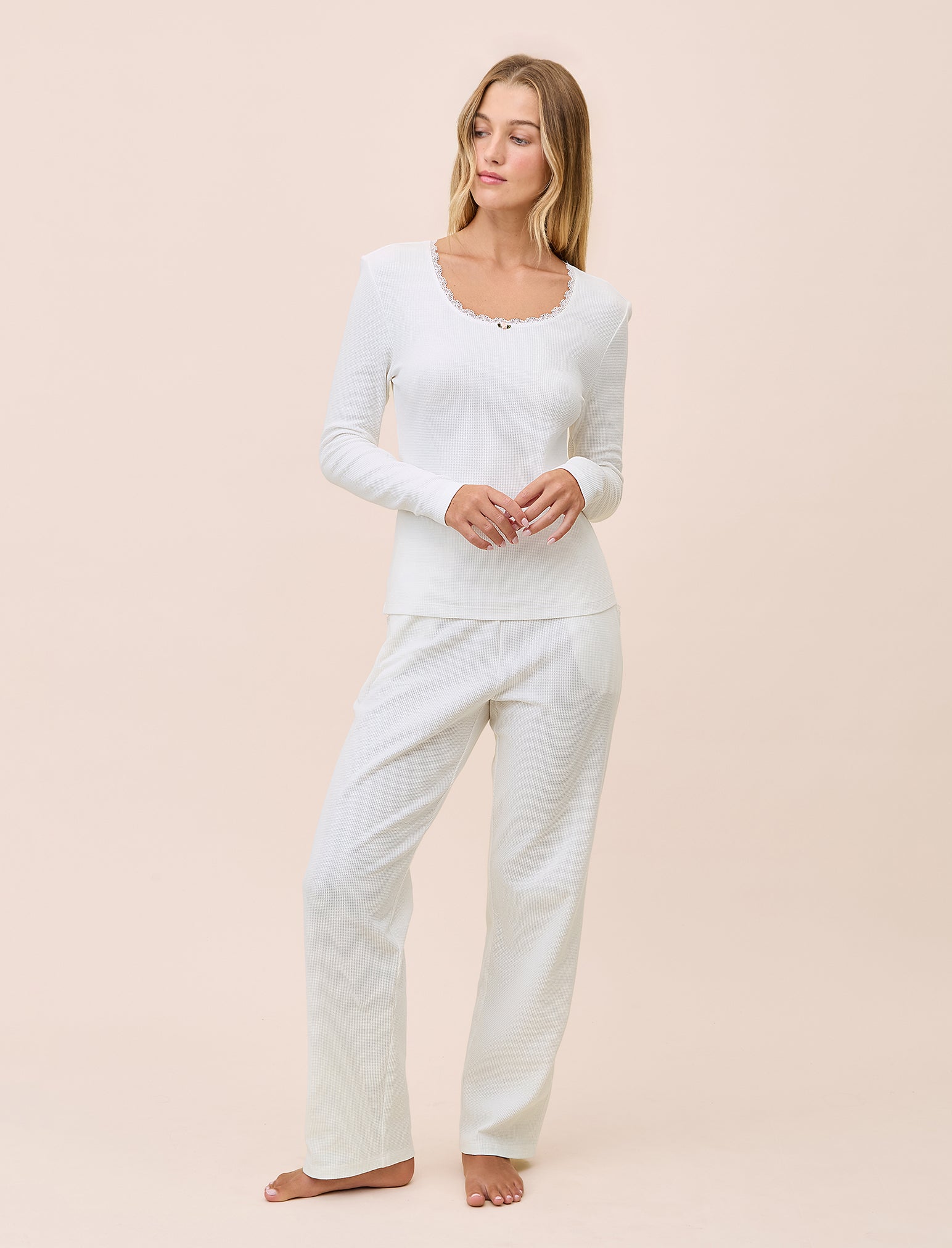 Claire Soft Cotton Waffle PJ Set