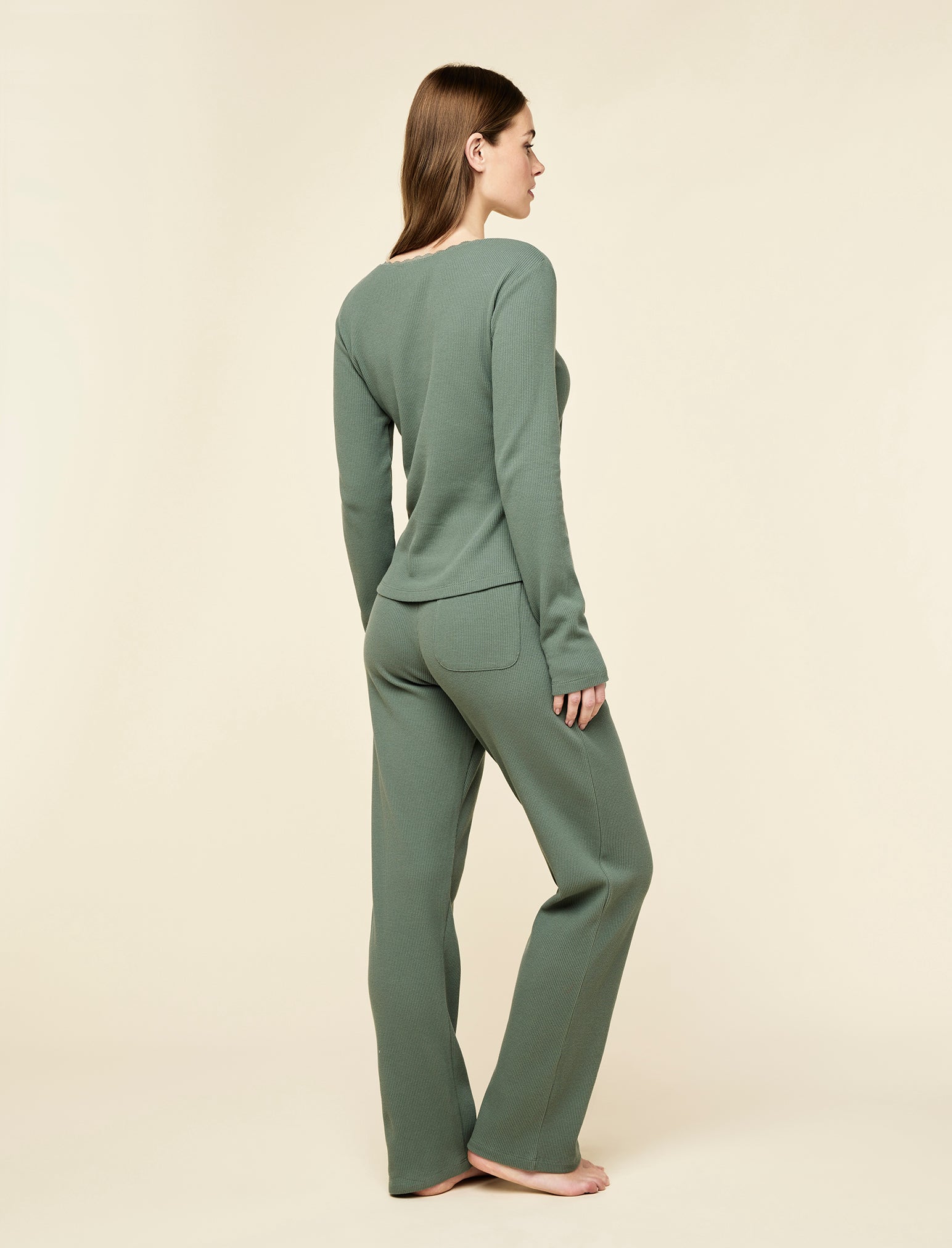 Claire Soft Cotton Waffle PJ Set