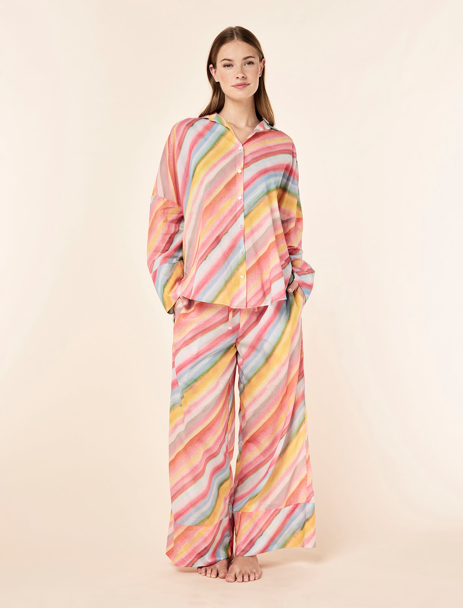Sophie Stripe Full Length PJ Set