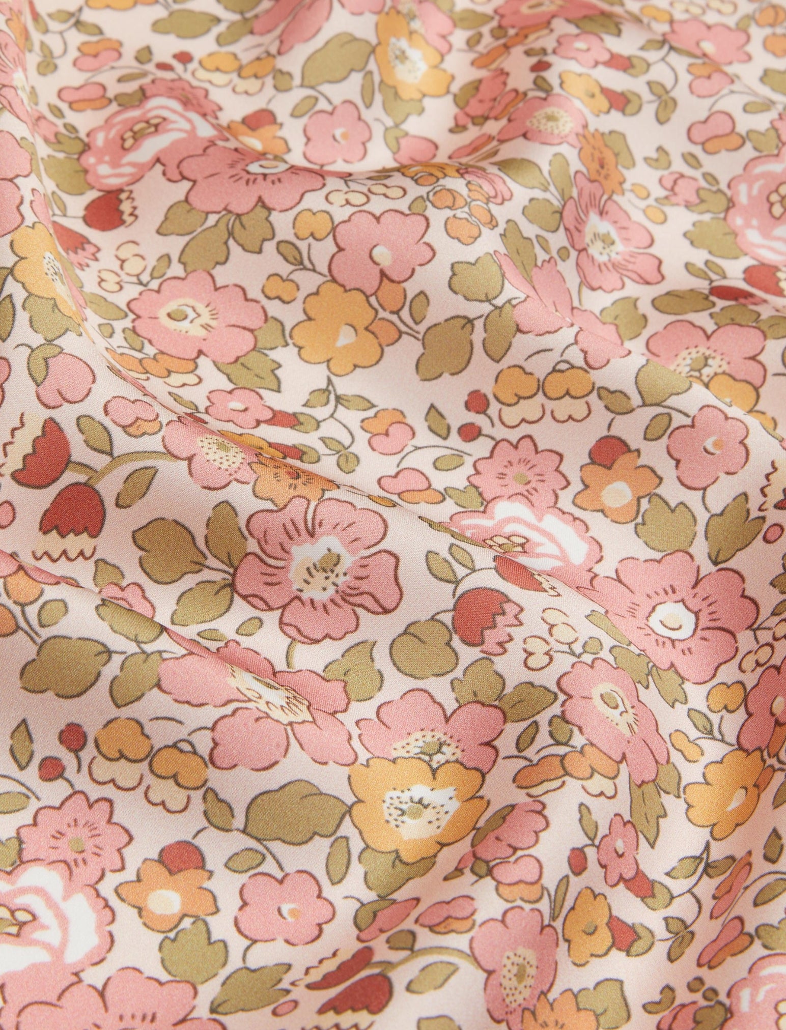 Betsy Fields Satin Full Length PJ Set