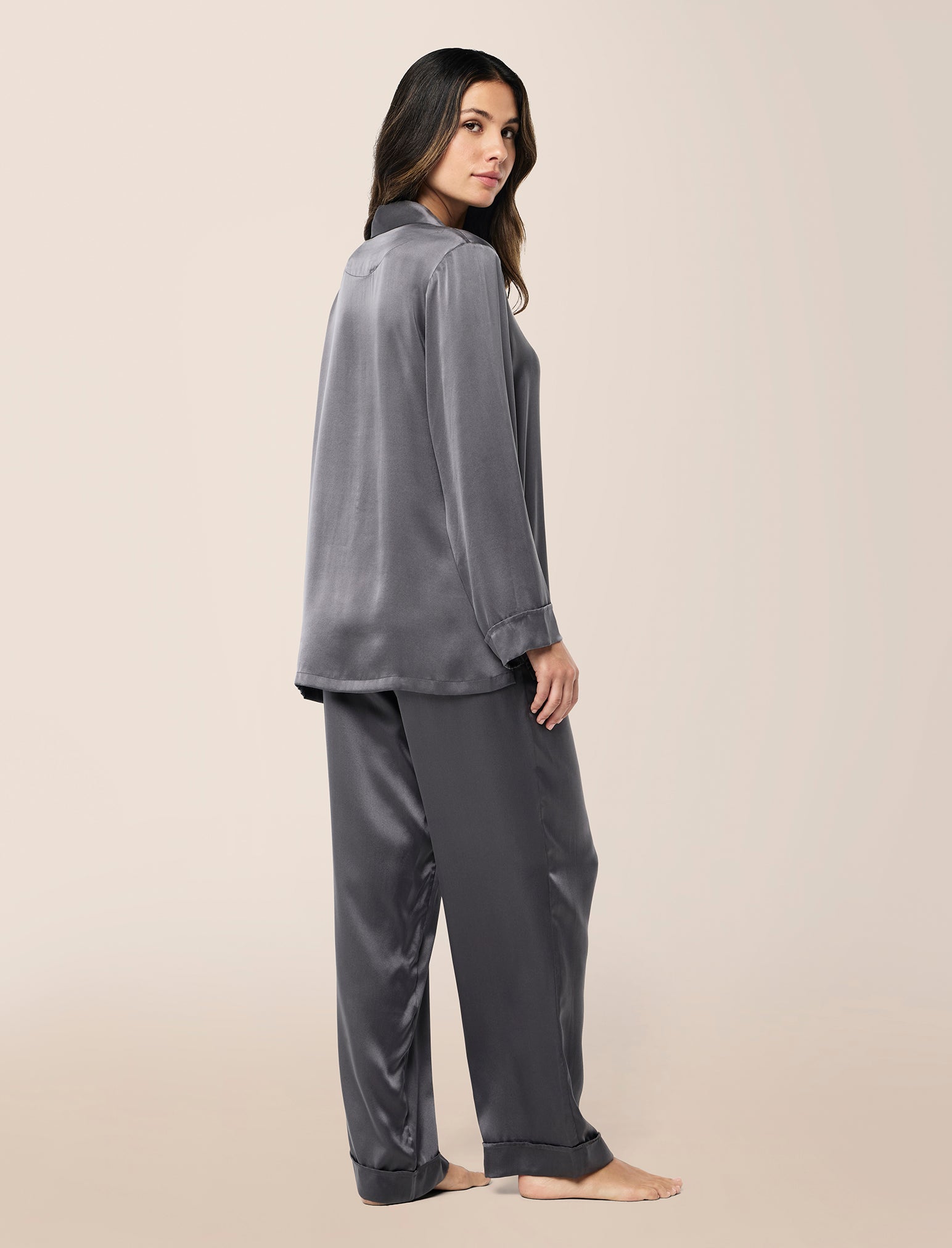 Audrey Washable Silk Full Length PJ Set