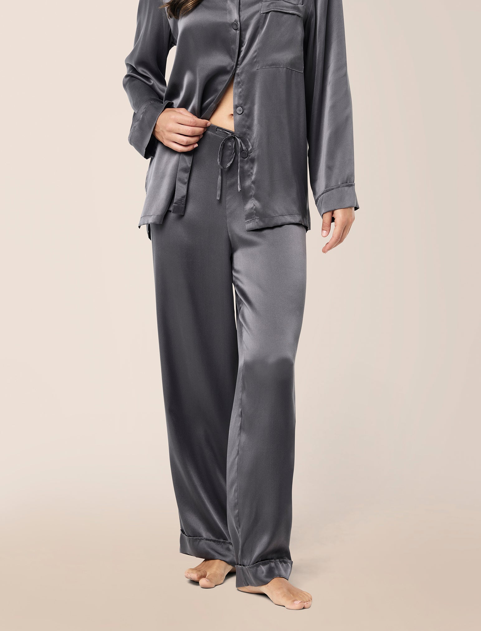 Audrey Washable Silk Full Length PJ Set