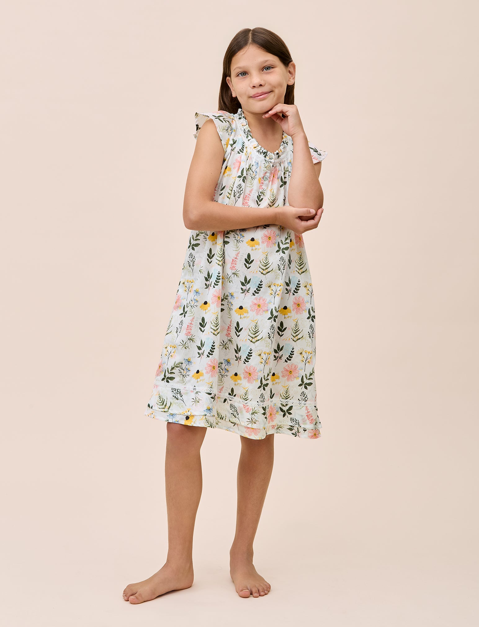 Delphine Girls Flutter Nightie