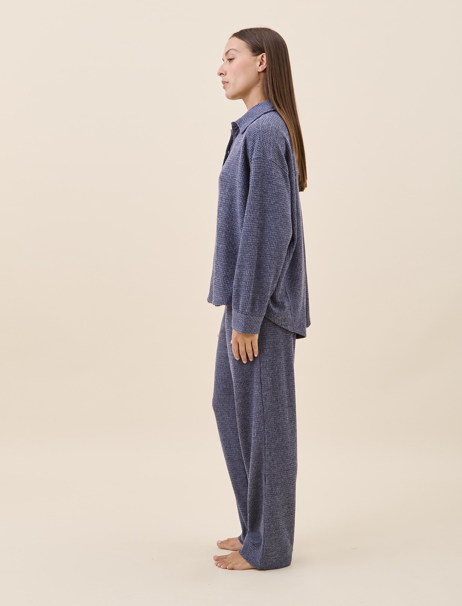 Super Soft Waffle Full Length PJ Set