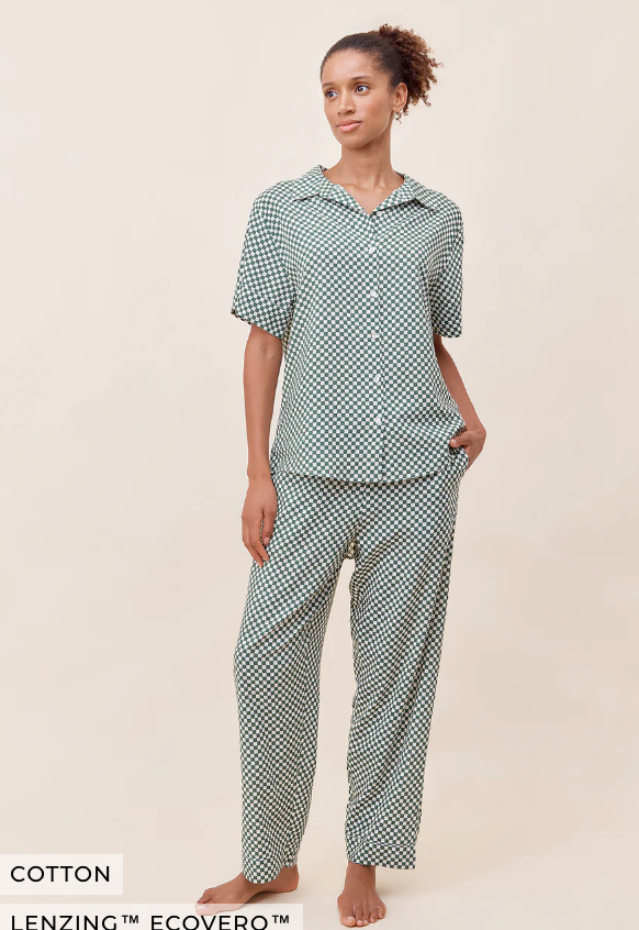 Anais Short Sleeve Full Length PJs