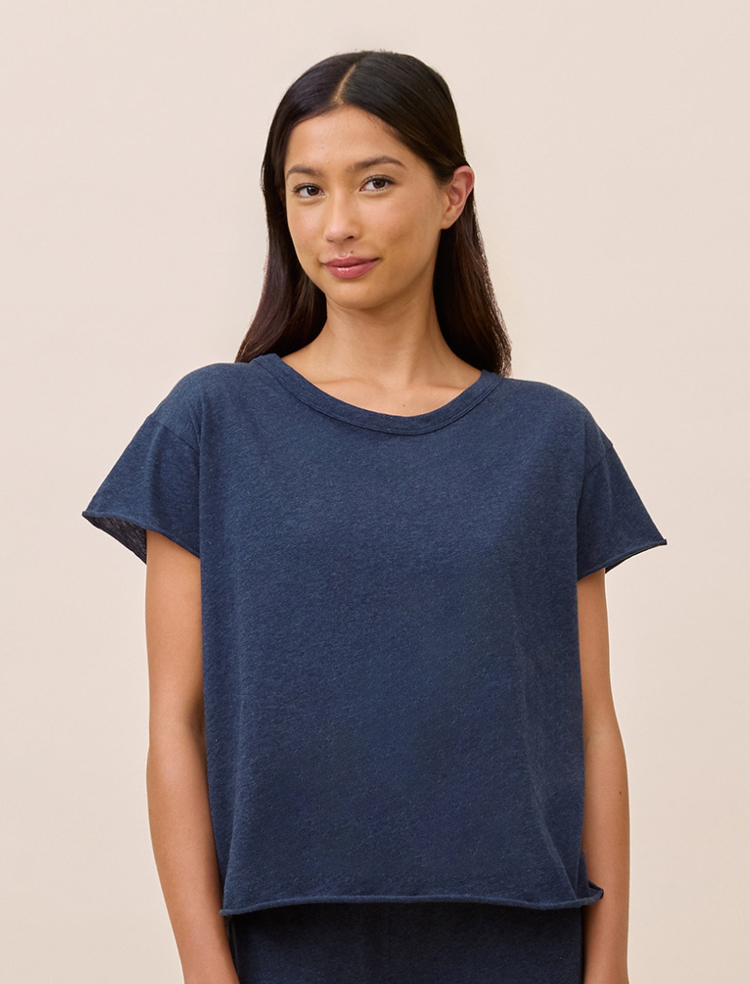 Jada Organic Cotton Knit Boxy Tee