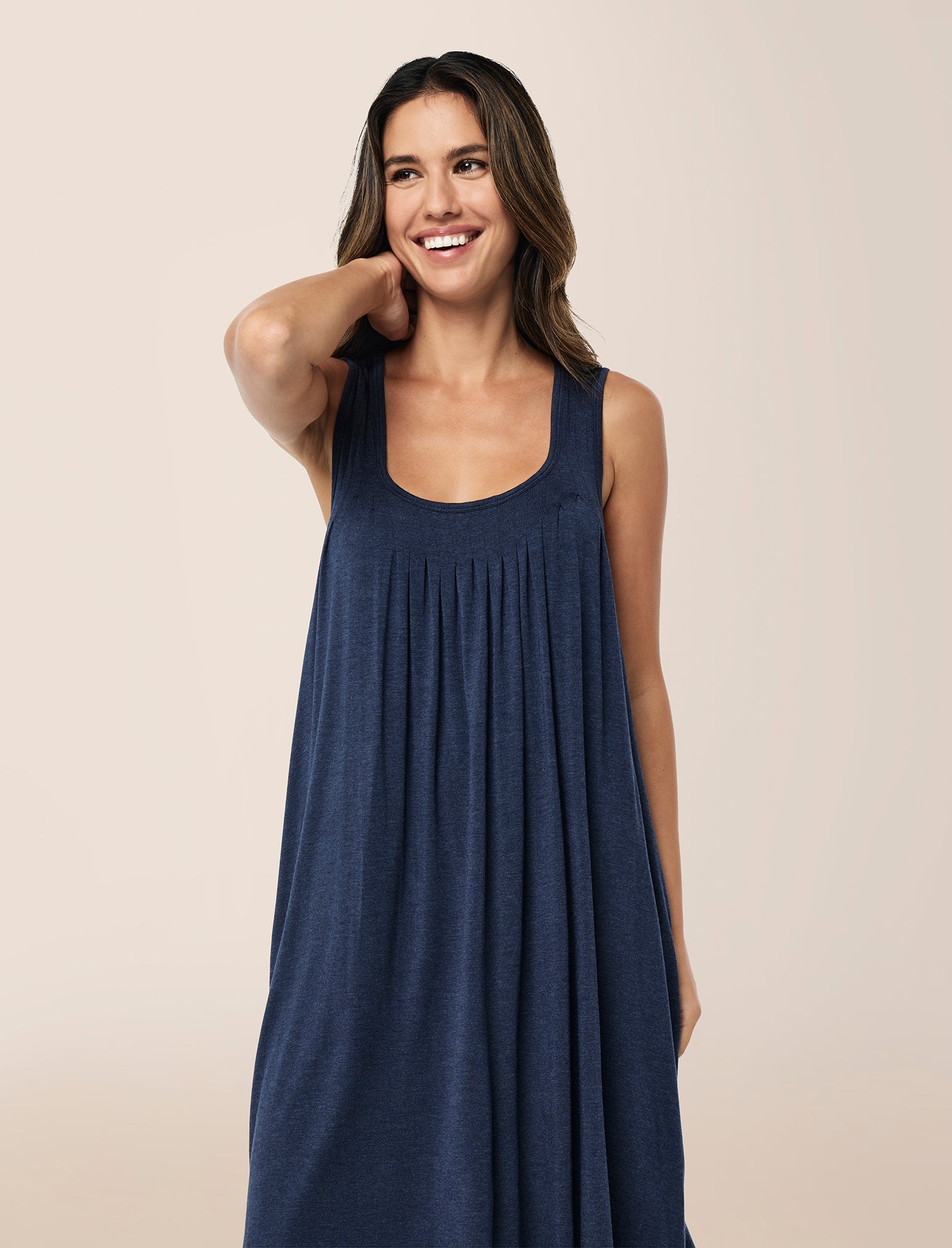 Kate Modal Soft Pleat Front Nightgown