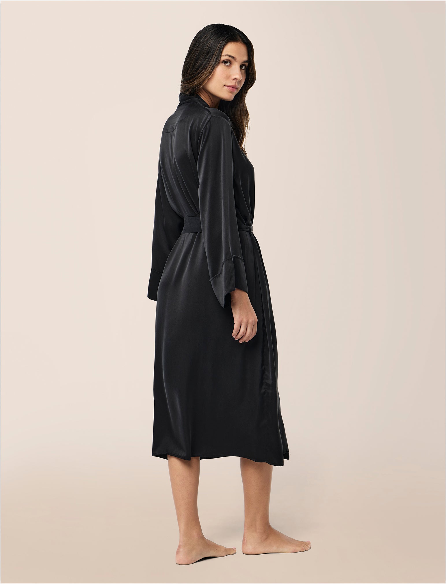 Audrey Washable Silk Long Robe