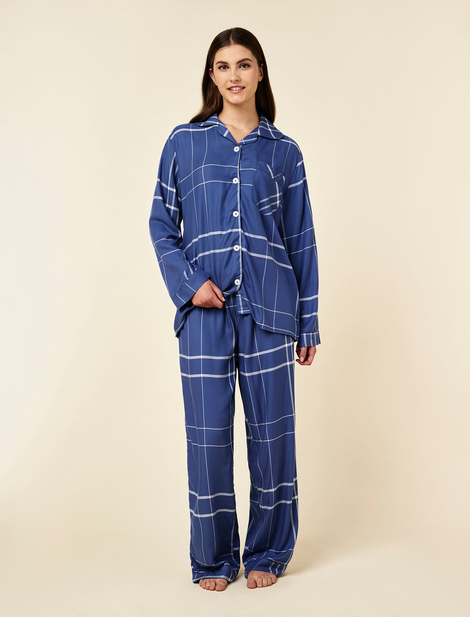 Comfy Plaid PJ Set
