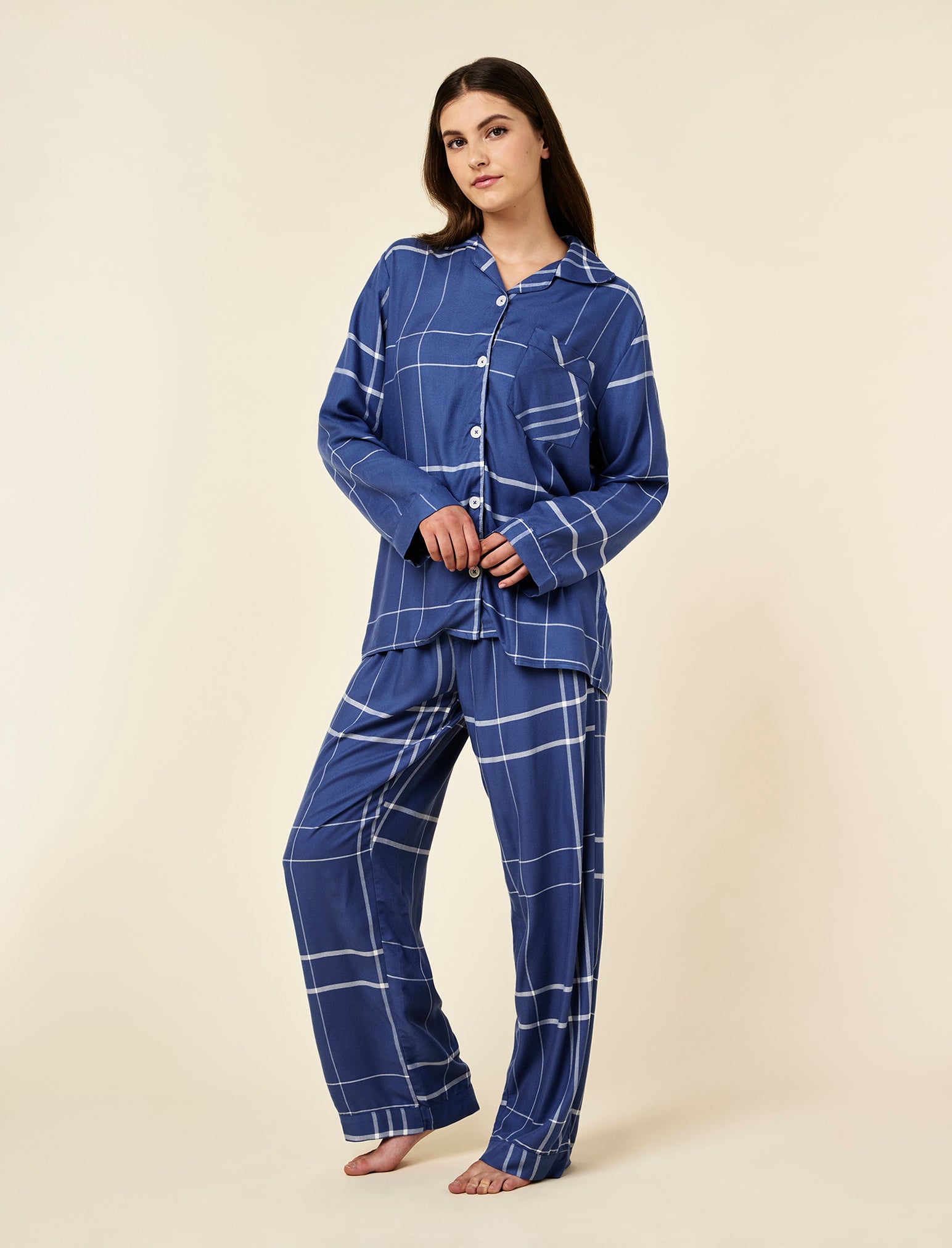 Comfy Plaid PJ Set