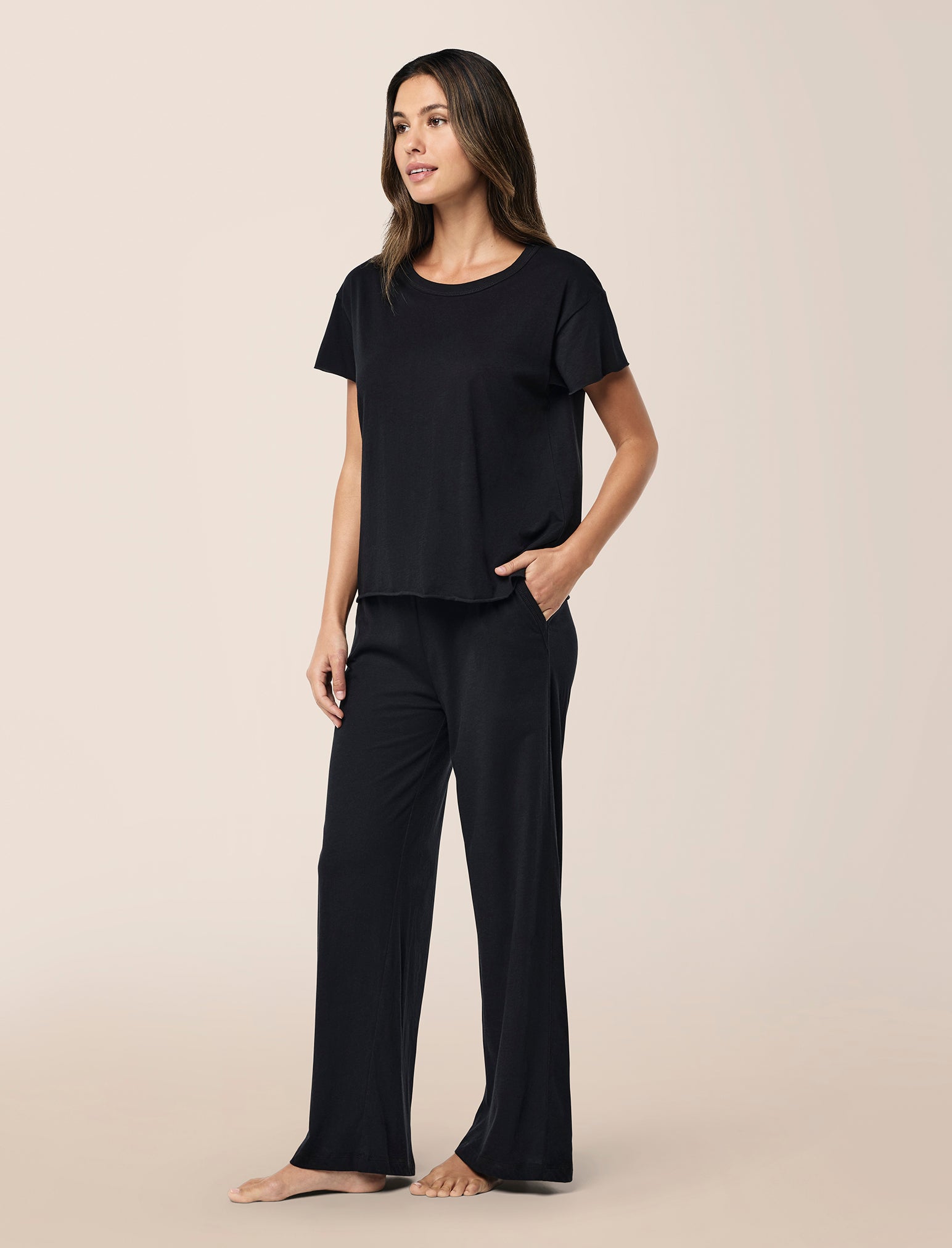Jada Organic Cotton Knit Boxy Tee