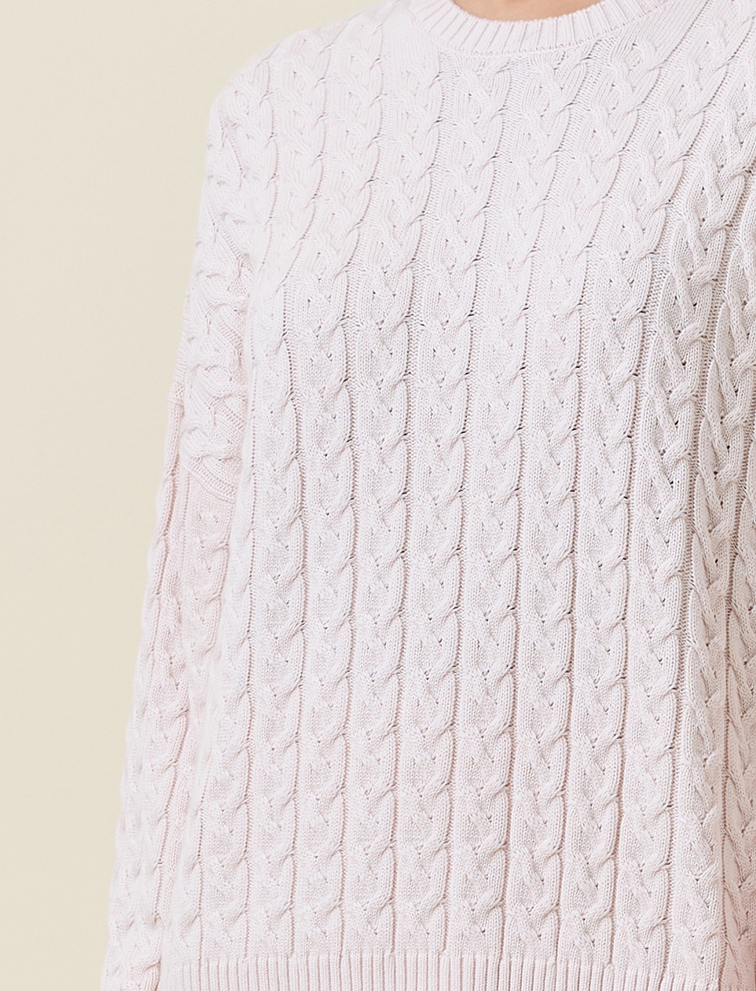 Cosy Cable Cotton Cashmere Jumper