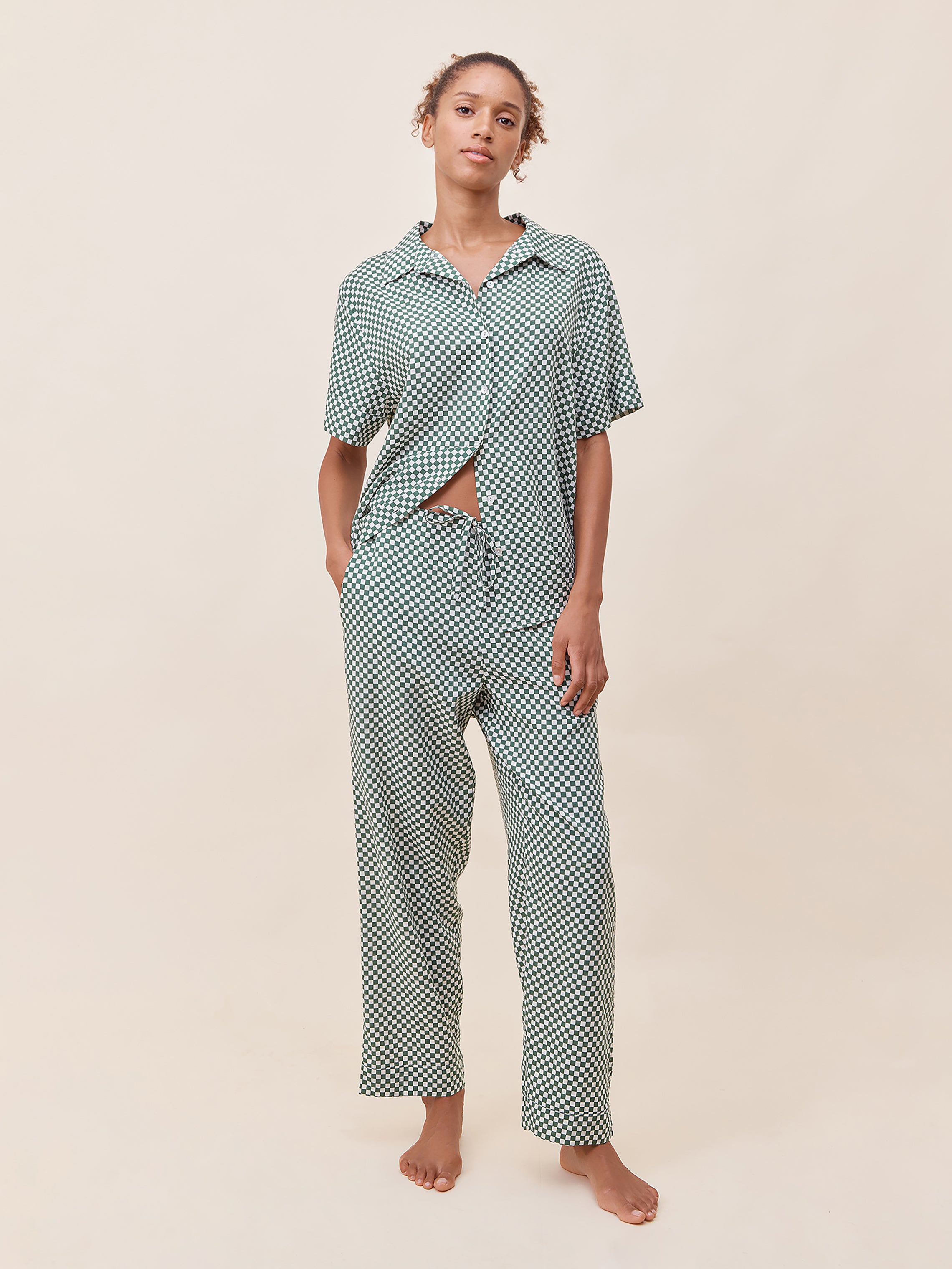Anais Short Sleeve Full Length PJs