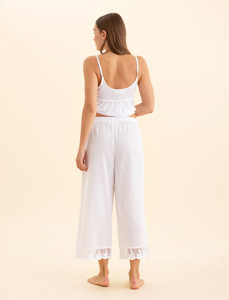 Swiss Dot Crop Pant