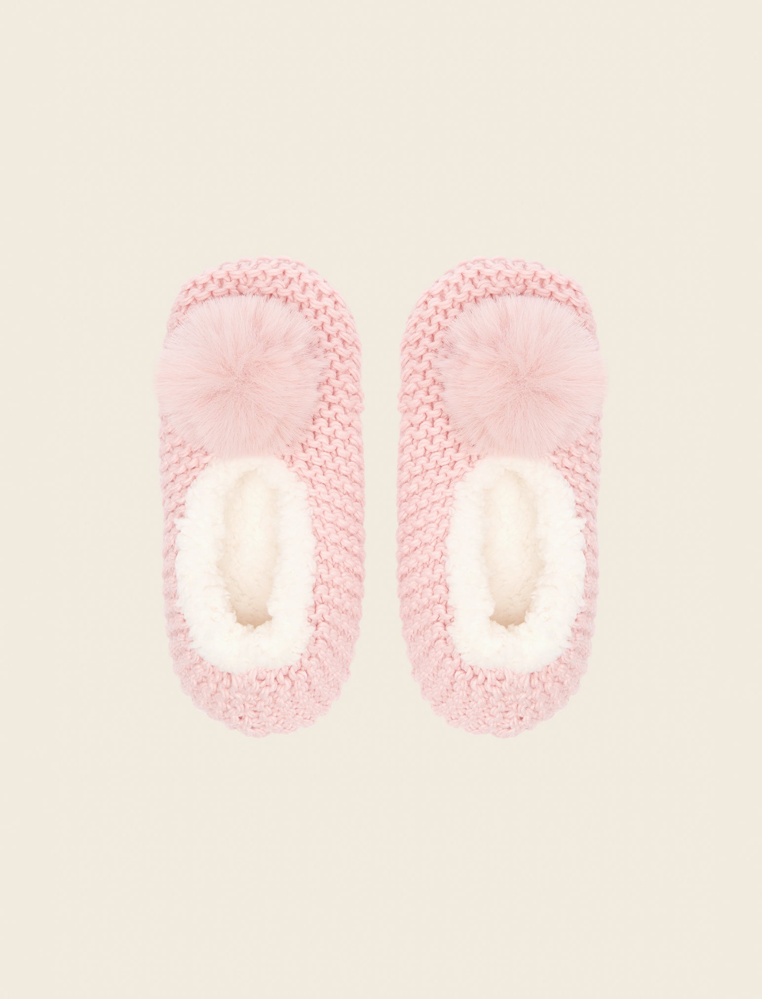 Cozy Cable Slipper Socks