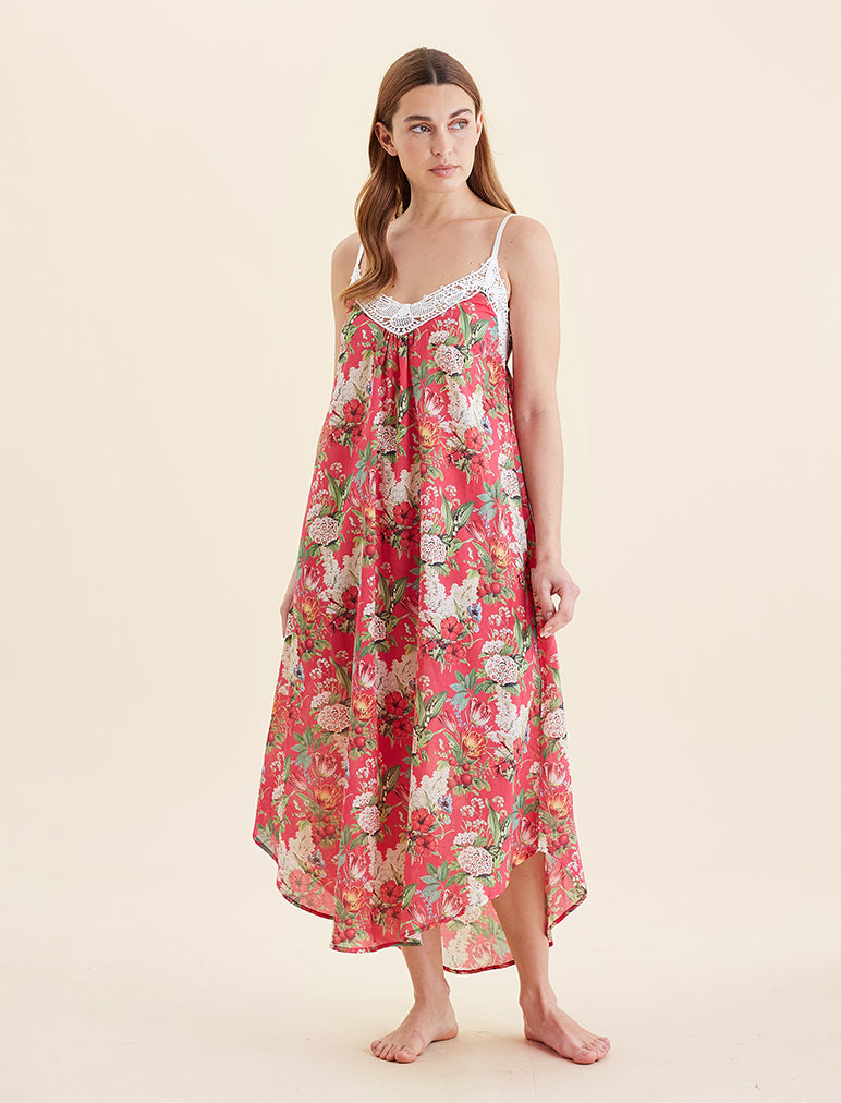 Clara Lace Front Maxi Nightie