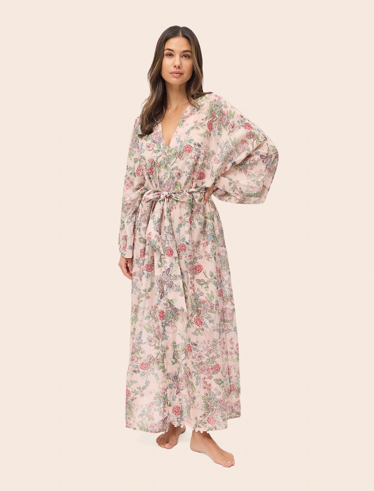 Layla Lace Kimono Maxi Robe