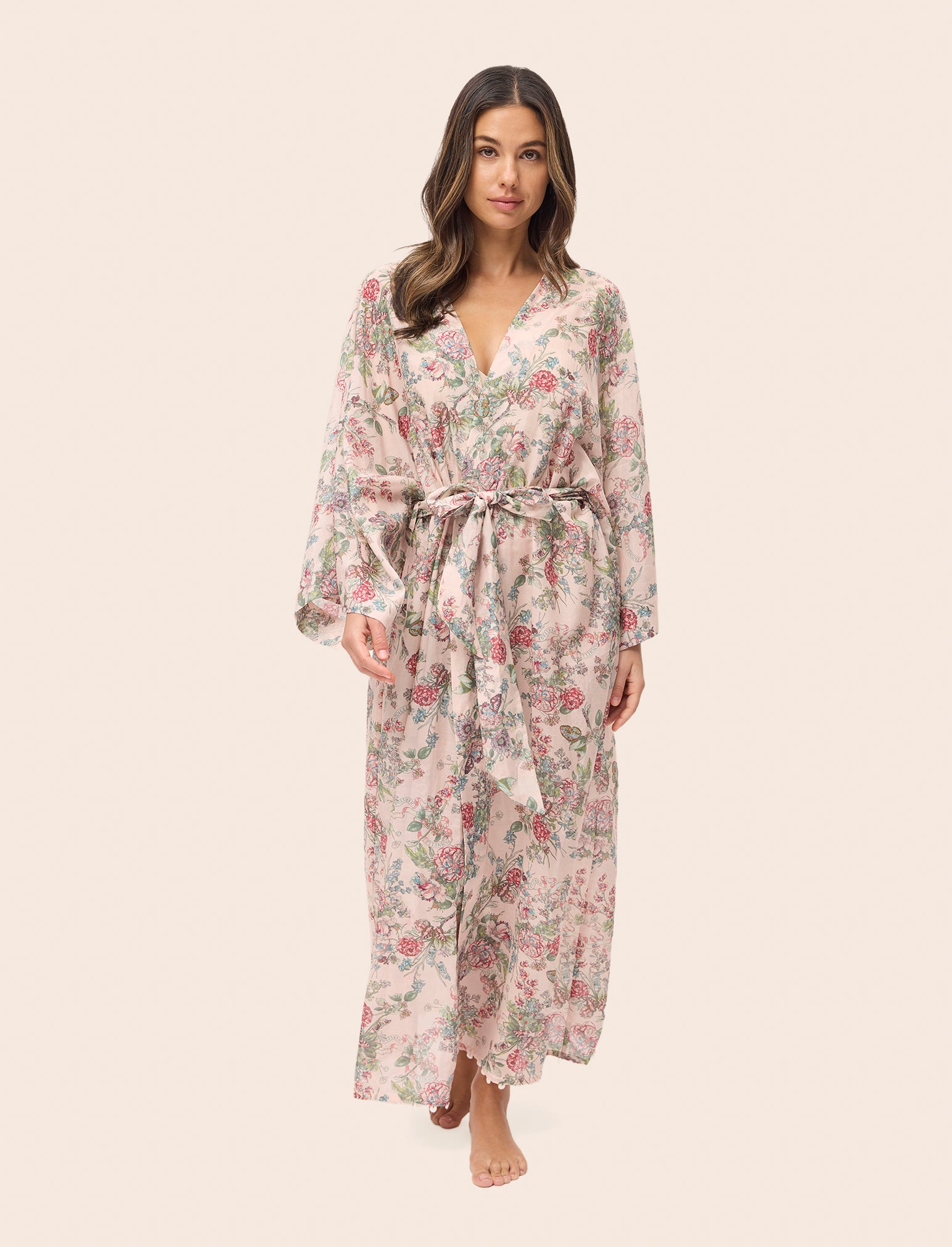 Layla Lace Kimono Maxi Robe