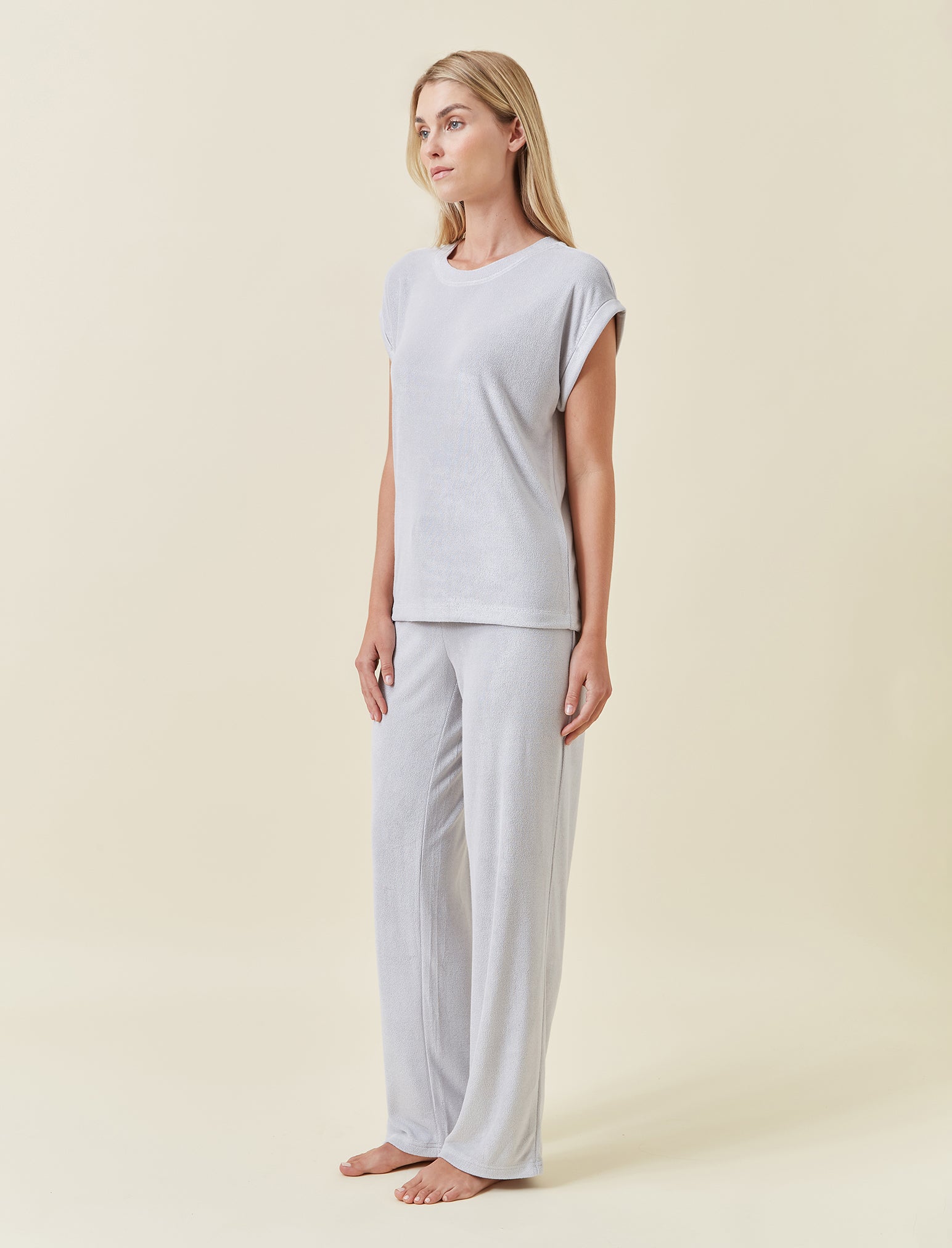 Resort Terry Tee and Full Length Pant Set