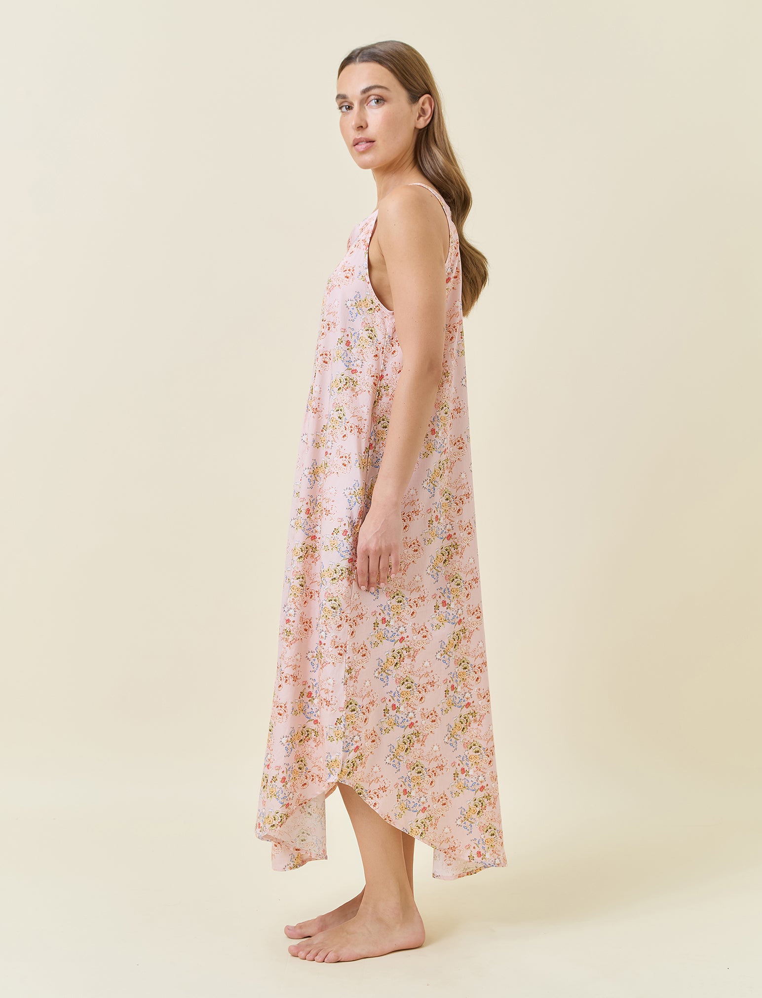 Molly Panel Front Maxi Nightgown