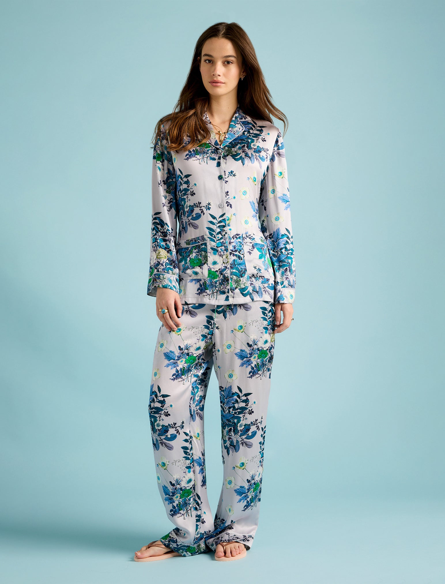 Karen Walker Love Letter Silk Wrap PJ