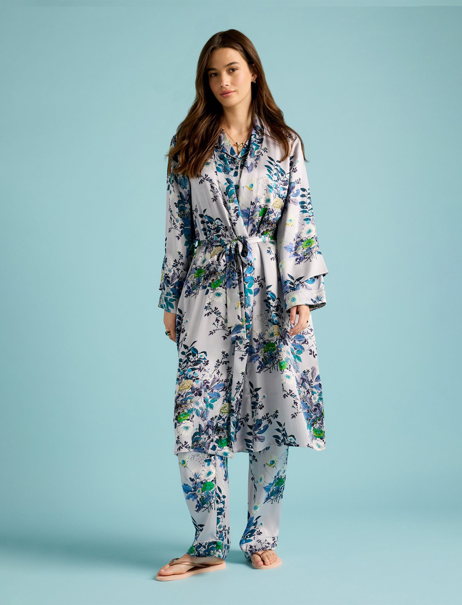 Karen Walker Love Letter Silk Maxi Robe